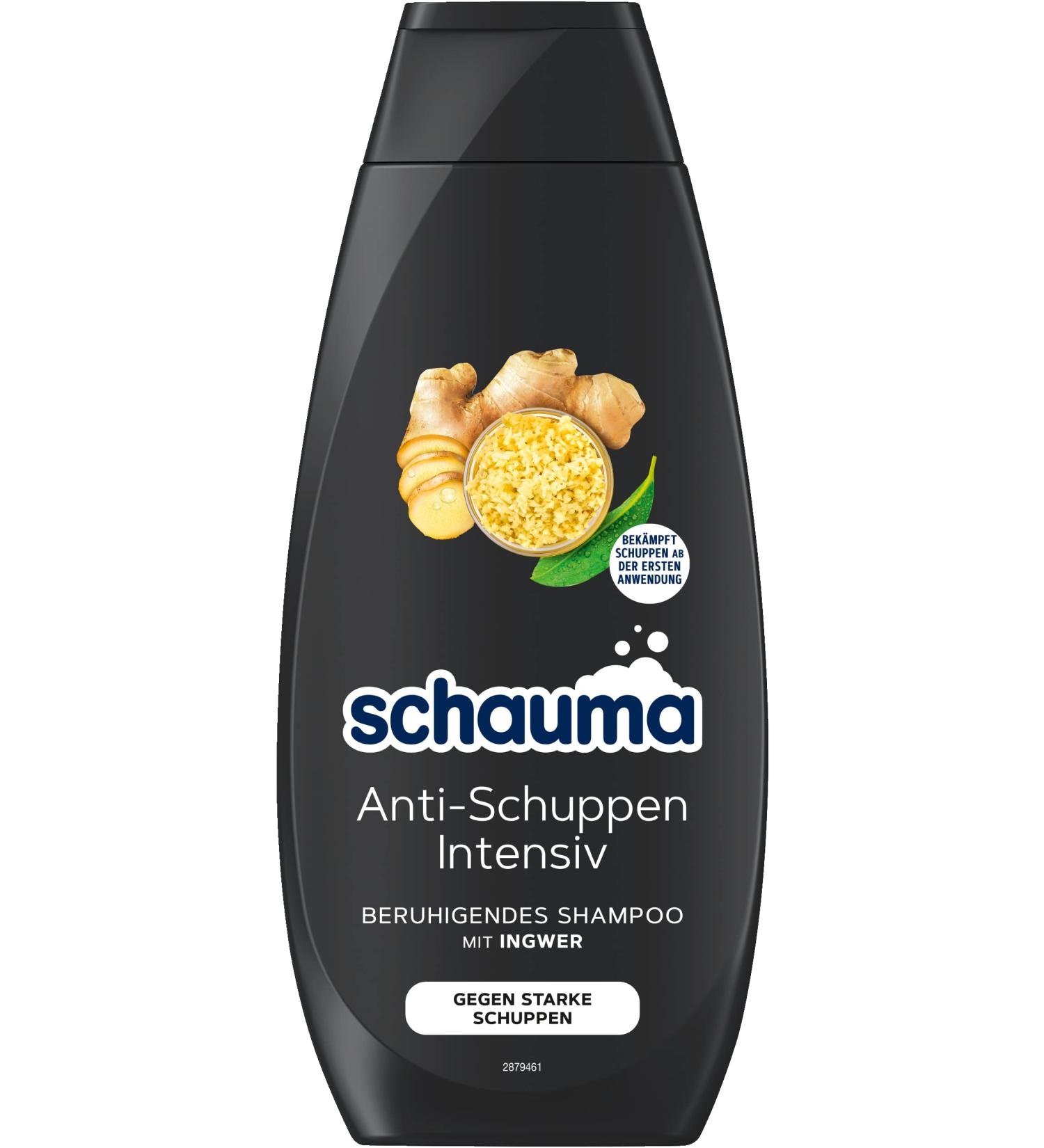 Schwarzkopf Henkel Schauma Intensive antidandruff shampoo 400 ml hair shampoo soothes the scalp shampoo combats strong dandruff from the first use - Buy Online on GoSupps.com