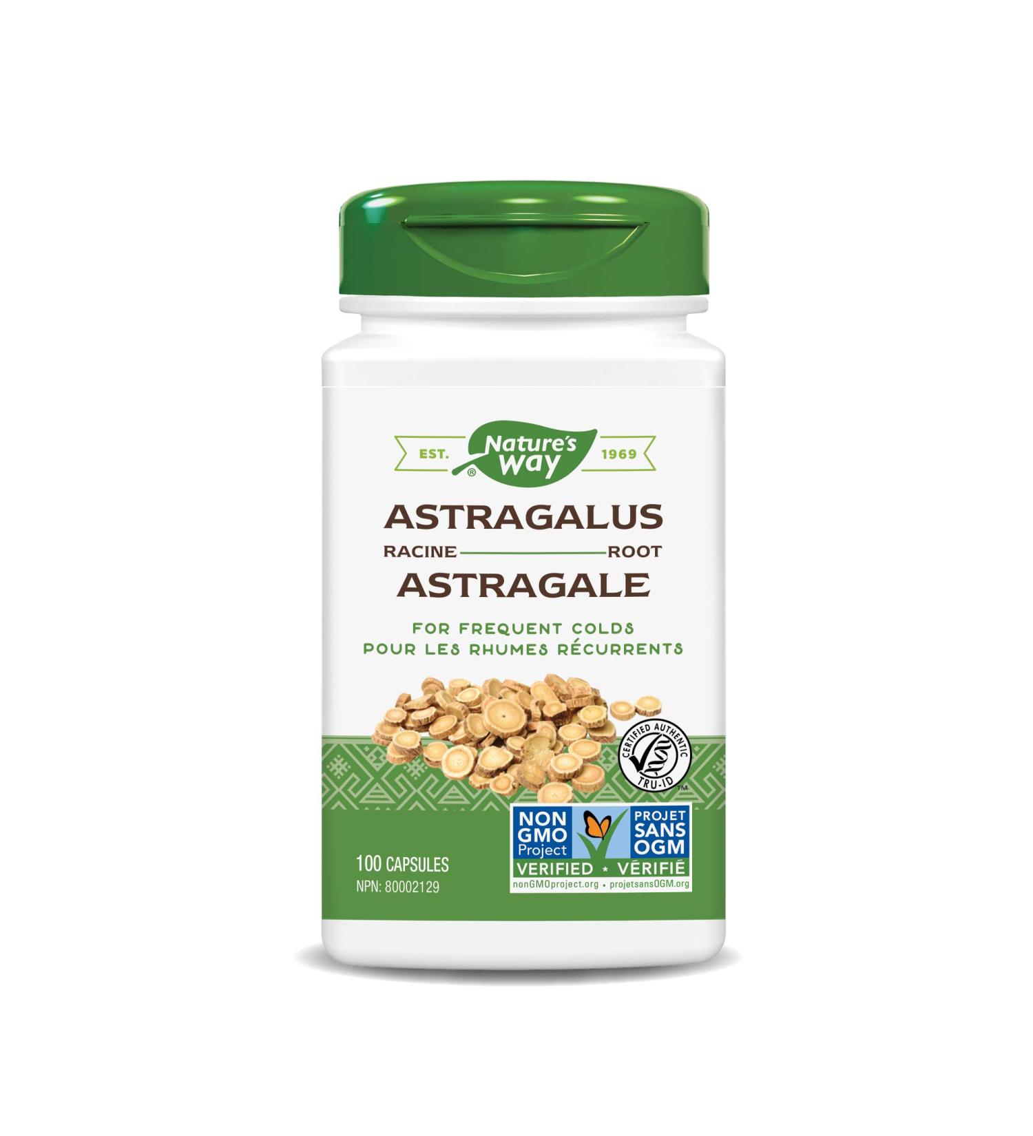 Nature's Way Astragalus Root Capsules 470mg - 100 Count - Pack of 1 - Buy Online on GoSupps.com