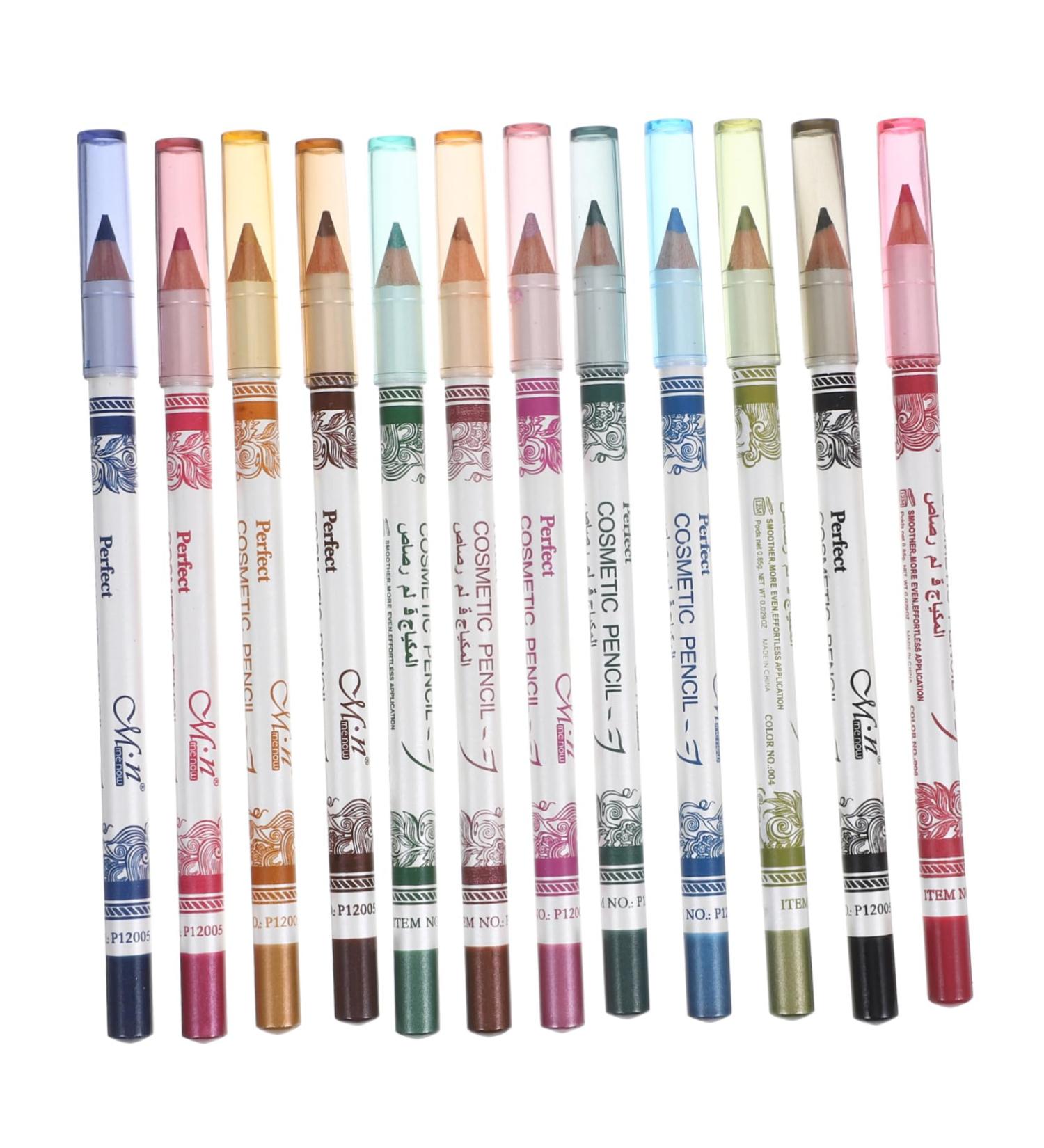 DOITOOL 36 Pcs Eyeliner Pencil Jaw Trainer Chinese Balls Colored Eye Liner Pencils Set Mousse Wooden Pen 1 count (Pack of 1) Colorfulx3pcs - Buy Online on GoSupps.com