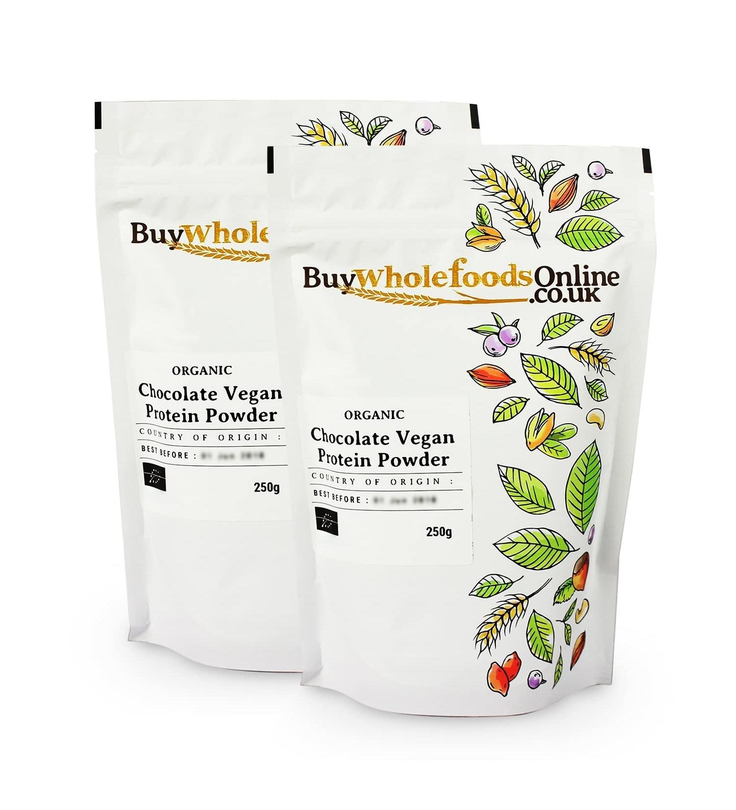 Organic Chocolate Vegan Protein Powder 500g - Buy Online on GoSupps.com