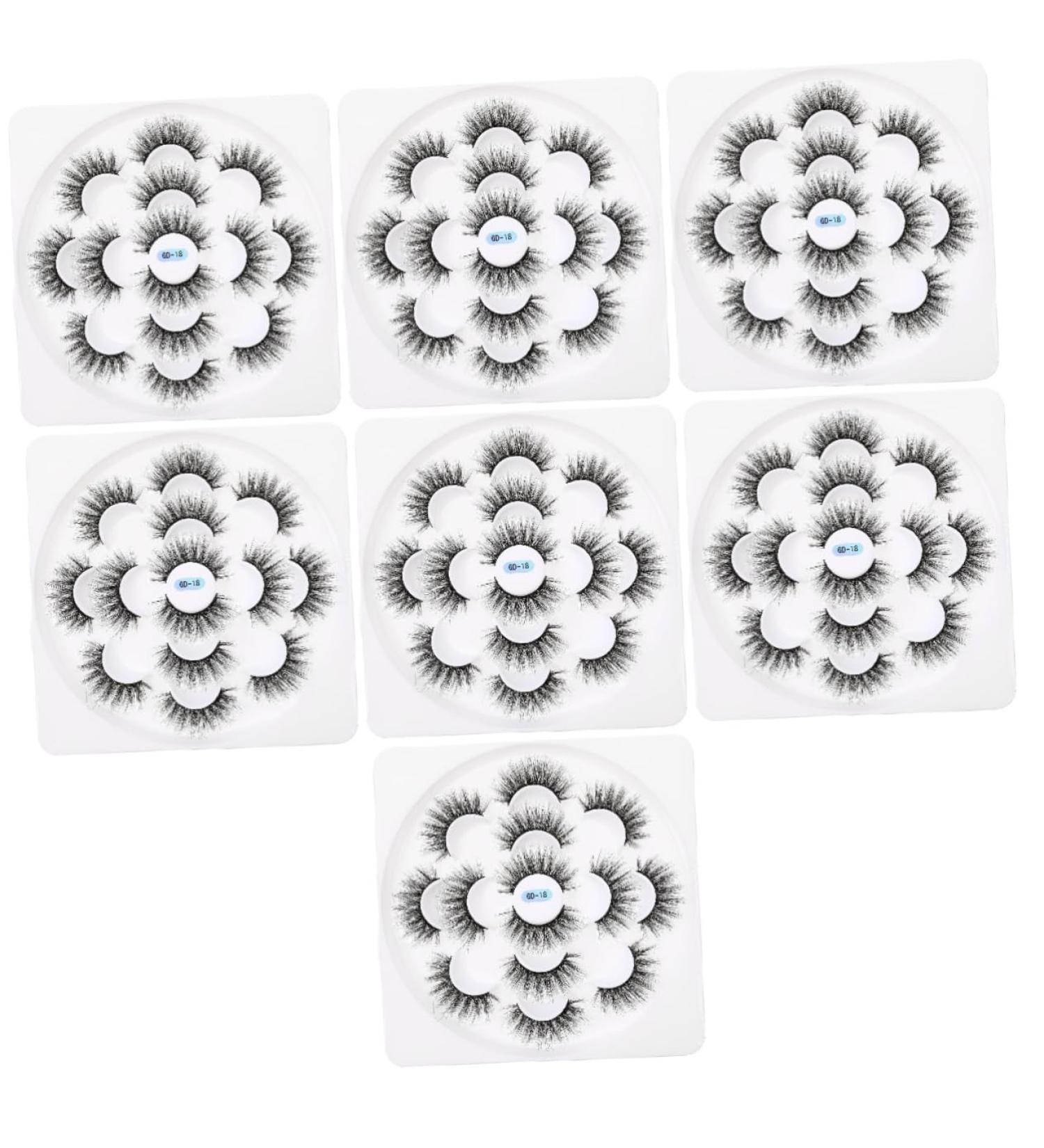 FRCOLOR 7 Boxes 6d False Eyelashes Beauty Eyelashes Girls Accessories Fake Lashes Dense Eyelashes Cosmetics Eye Lashes Lash Accessories Beauty Accessories 3d Volume Lashes Chemical Fiber - Buy Online on GoSupps.com