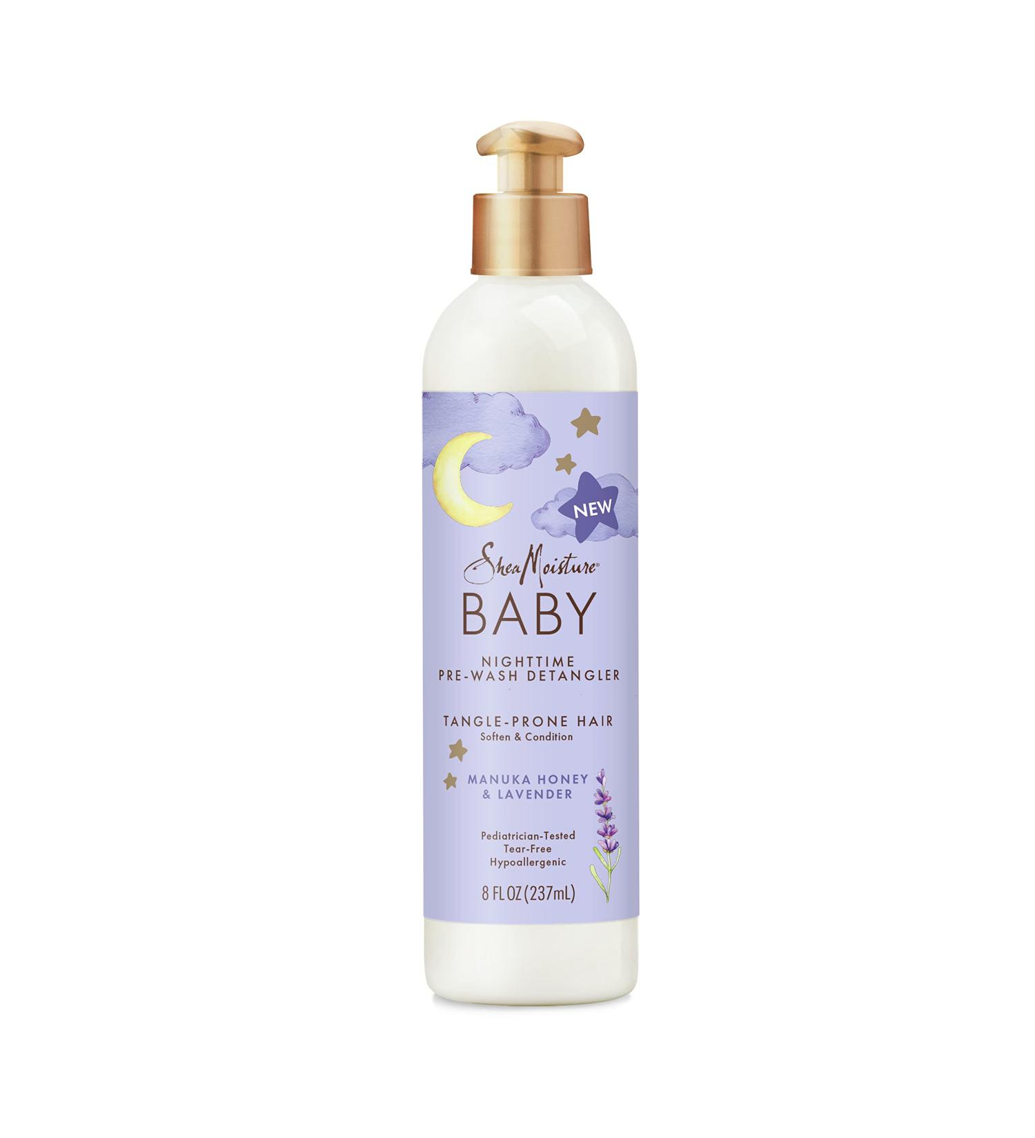 SheaMoisture Baby Pre-Wash Hair Detangler - Manuka Honey & Lavender | Gentle Nighttime Hair & Skin Care 8 oz - Buy Online on GoSupps.com