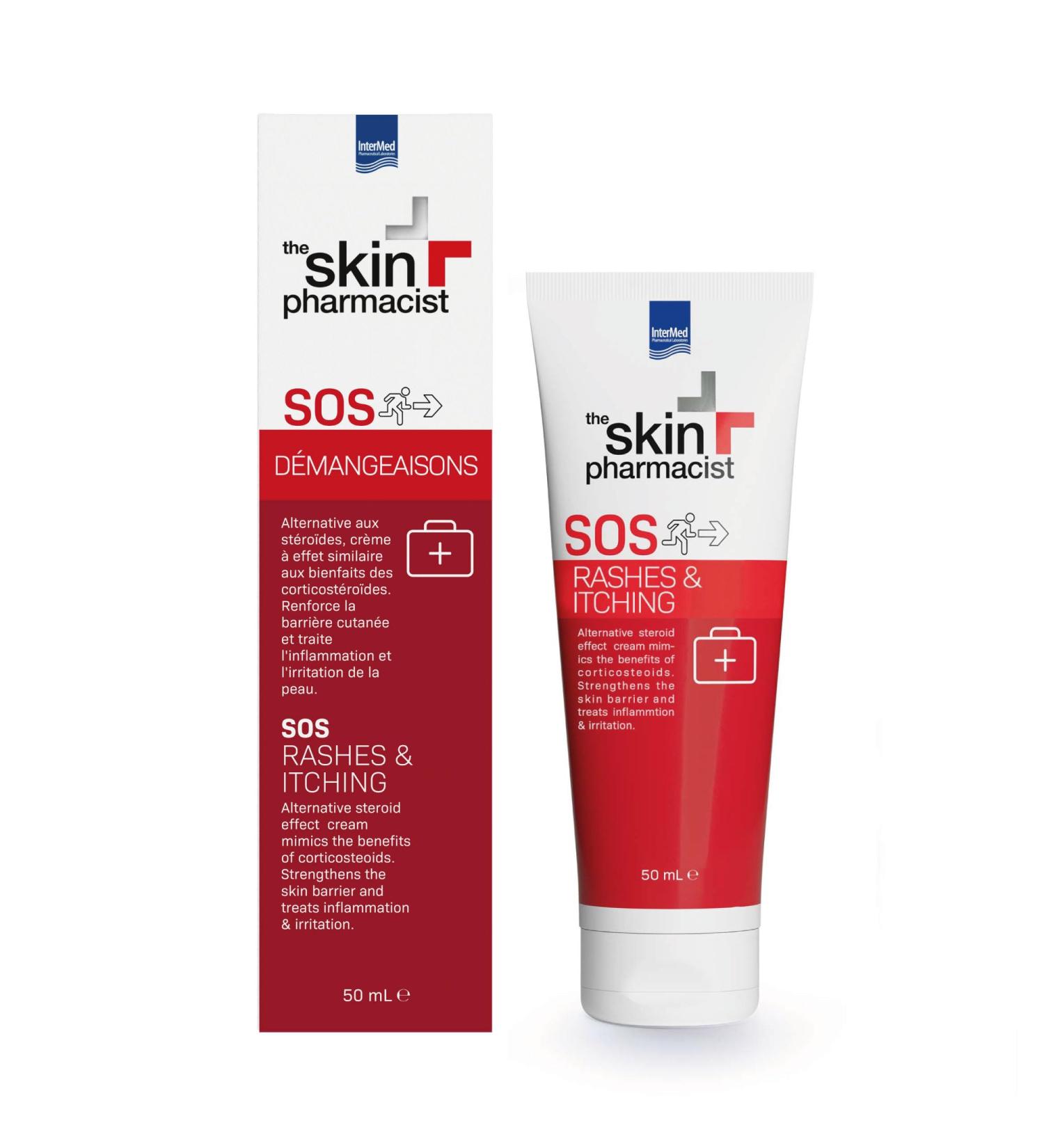  The Skin Pharmacist SOS Itching - Soothing Itching Care - Quick and Effective Relief - Face & Body - 50ml - Buy Online on GoSupps.com