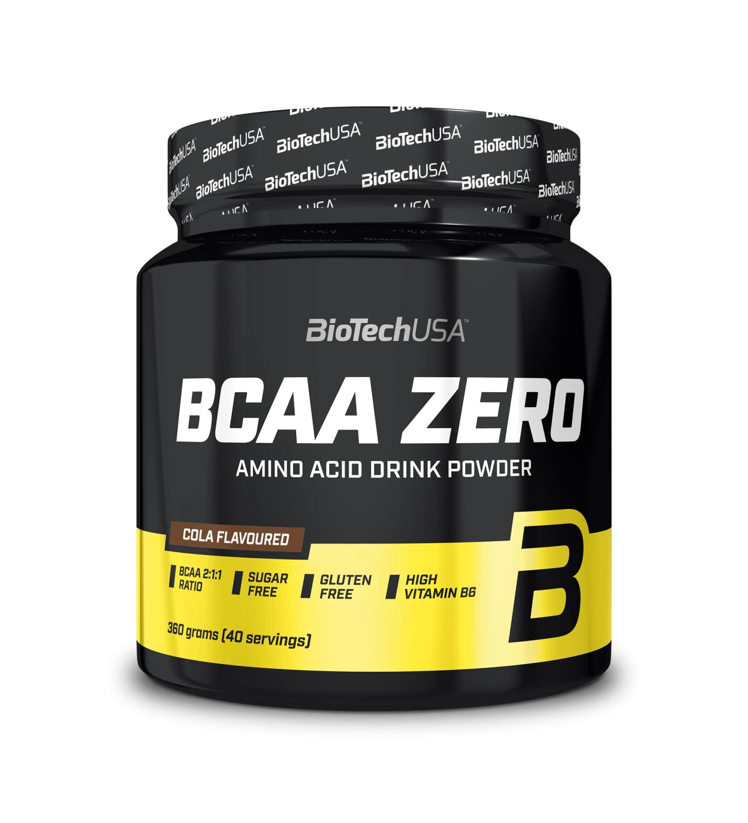 Buy Biotechusa BCAA Zero Vegan Essential Amino Acid Powder 6g BCAA & Instant L-Leucine Sugar-Free & Gluten-Free 360g Cola Flavor - International Shipping Available - Buy Online on GoSupps.com