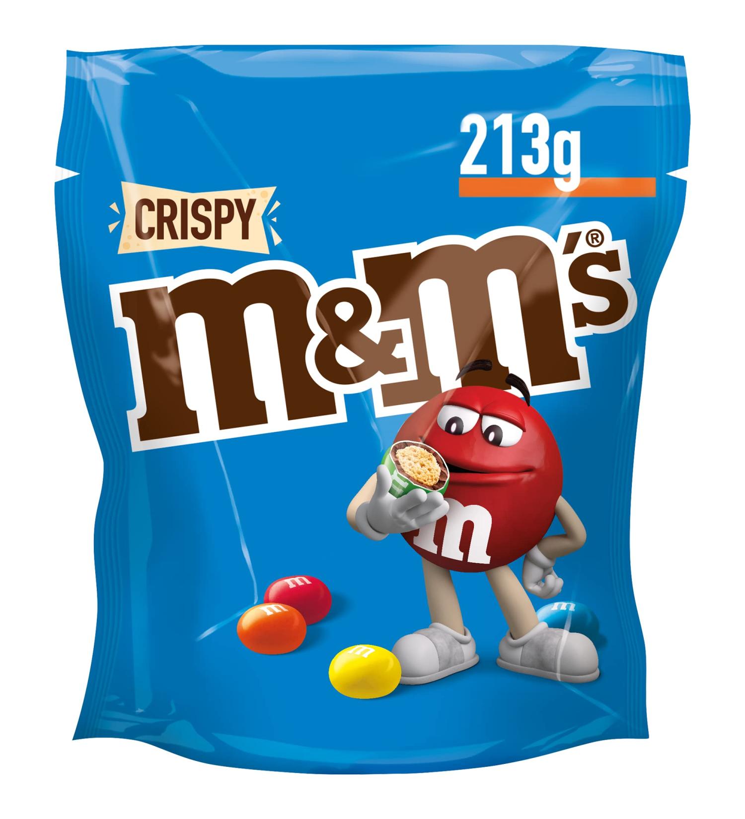 M&M'S Crispy Chocolate Lentils - Crunchy Core Snacks (213g) | International Shipping Available - Buy Online on GoSupps.com