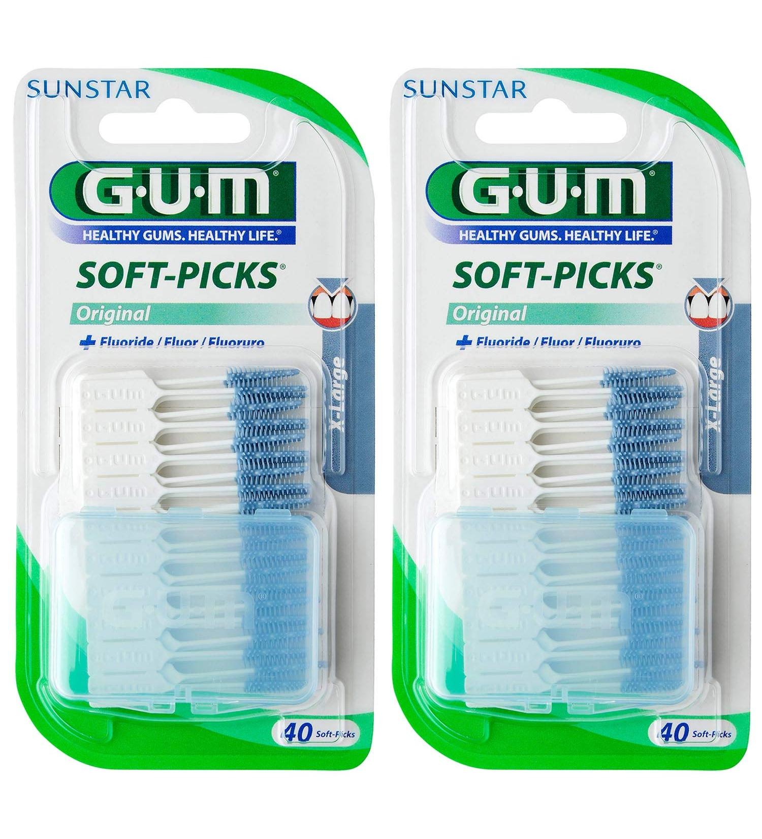 GUM SOFT-PICKS Interdental brushes X-LARGE DOUBLE PACK (2x 40 pieces)
