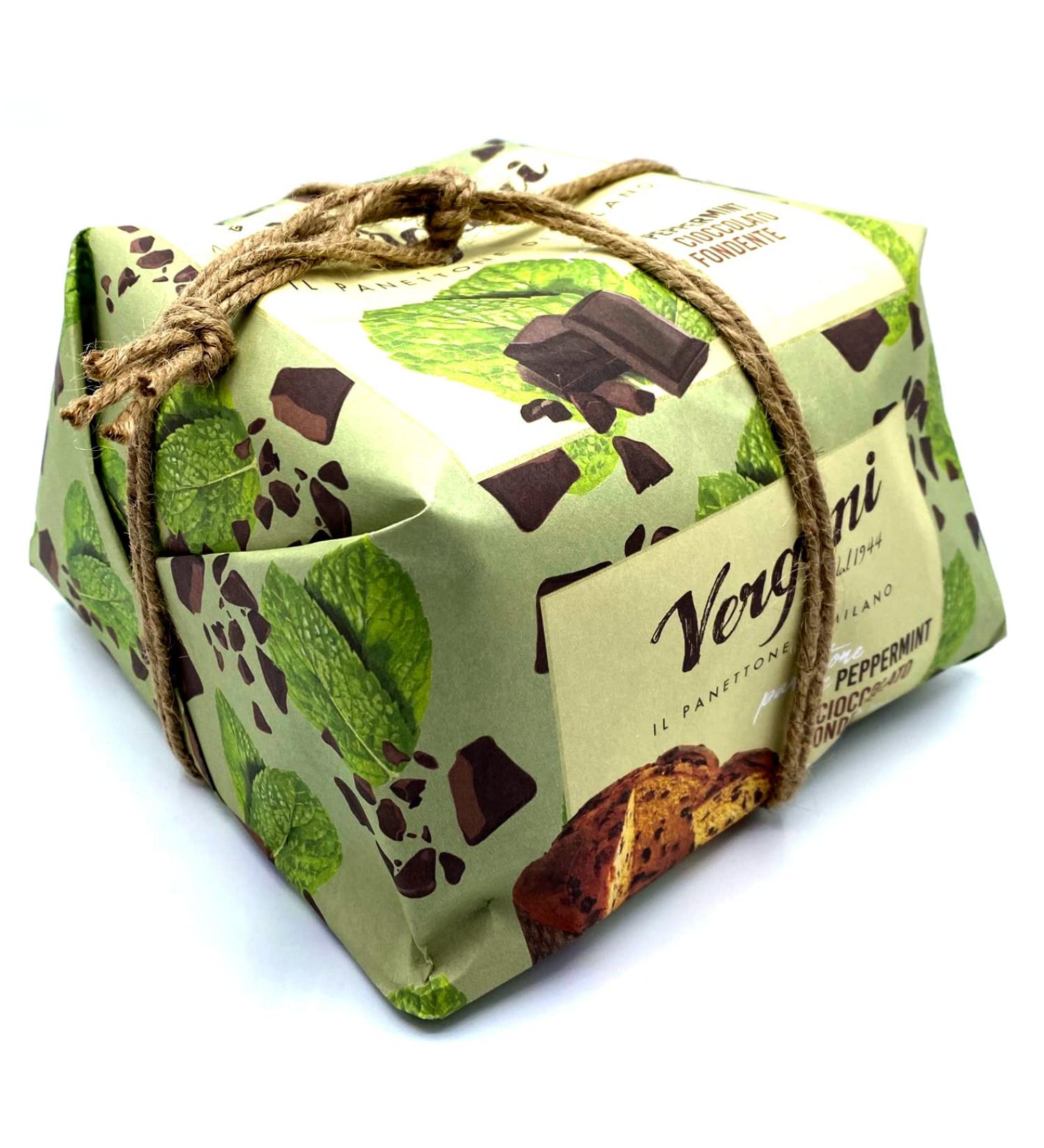 Vergani - Handmade Italian panettone pears and chocolate 750g - Made in Milan - Typical Italian Christmas cake to share or gi
