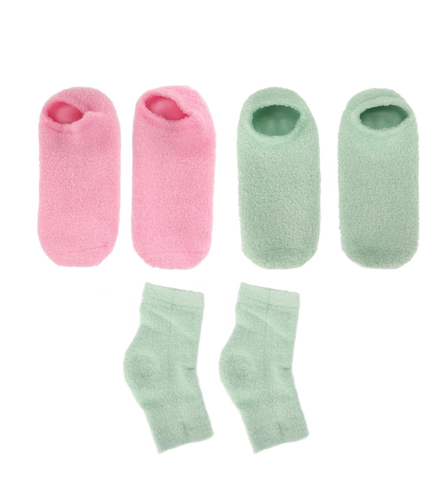 Qukaim Heels Moisturizing Socks Moisturizing Gel Heel Sleeves Exfoliating Heels Moisturizing Socks Set Nourishing Spa Socks Improves Roughness and Skin Rejution - Buy Online on GoSupps.com
