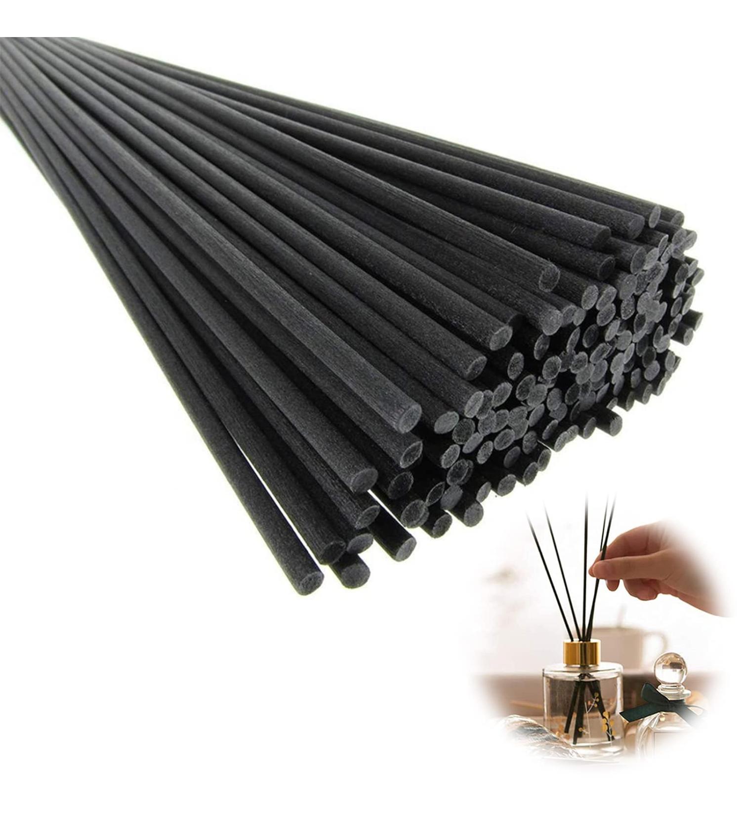 100PCS Rattan Reed Diffuser Sticks - Natural Aroma Fragrance Replacements for Home & Office - 24cm x 3mm - Buy Online on GoSupps.com