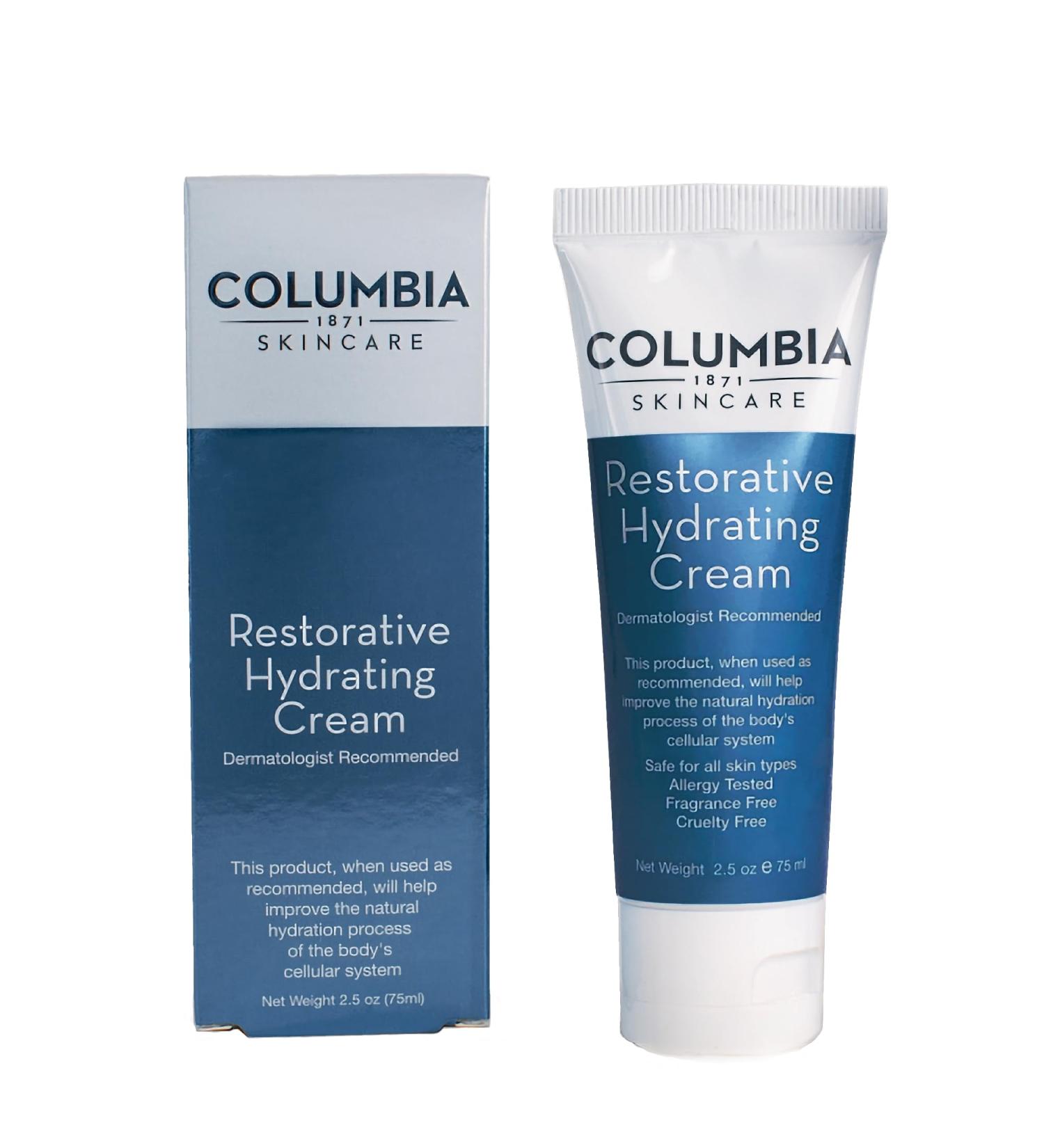 Columbia Restorative Hydrating Cream Dermatologist Recommended Nourish Heal and Protect with Probiotic Technology 2.5 fl oz. - Buy Online on GoSupps.com