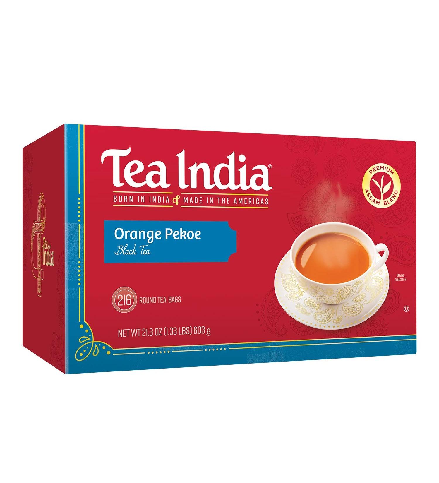 Tea India Assam Tea Blend Orange Pekoe 216 Round 2-Cup Tea Bags 24-Ounce Boxes (Pack of 2) - Buy Online on GoSupps.com