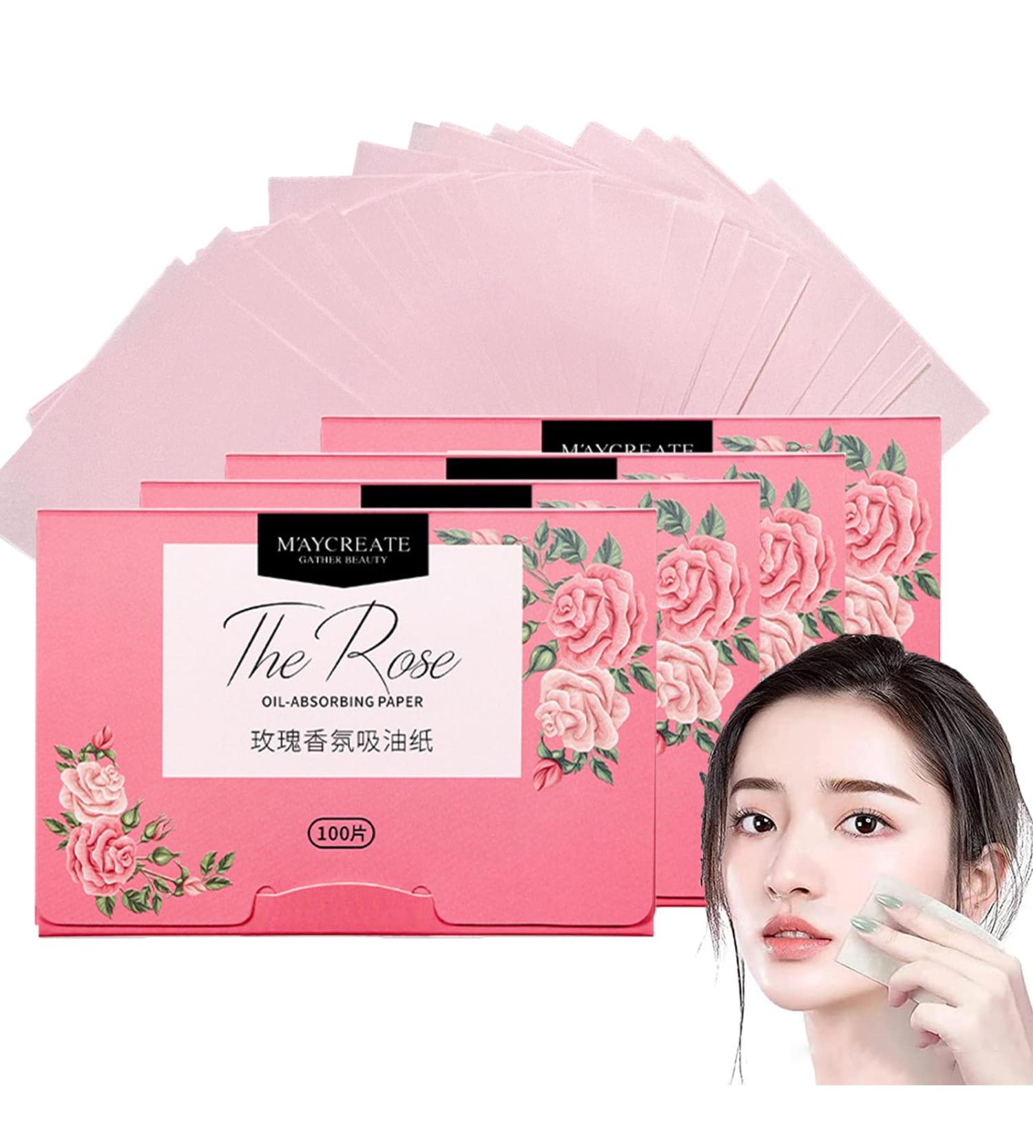 4 Packungen Gesichts-L schpapier Gr ntee labsorbierende Bl tter f r M nner Frauen 400 St ck Gesichts l Blotting Paper Gesicht Blotting-Papiere Face Oil Blotting Papers l-L schpapier Rose - Buy Online on GoSupps.com