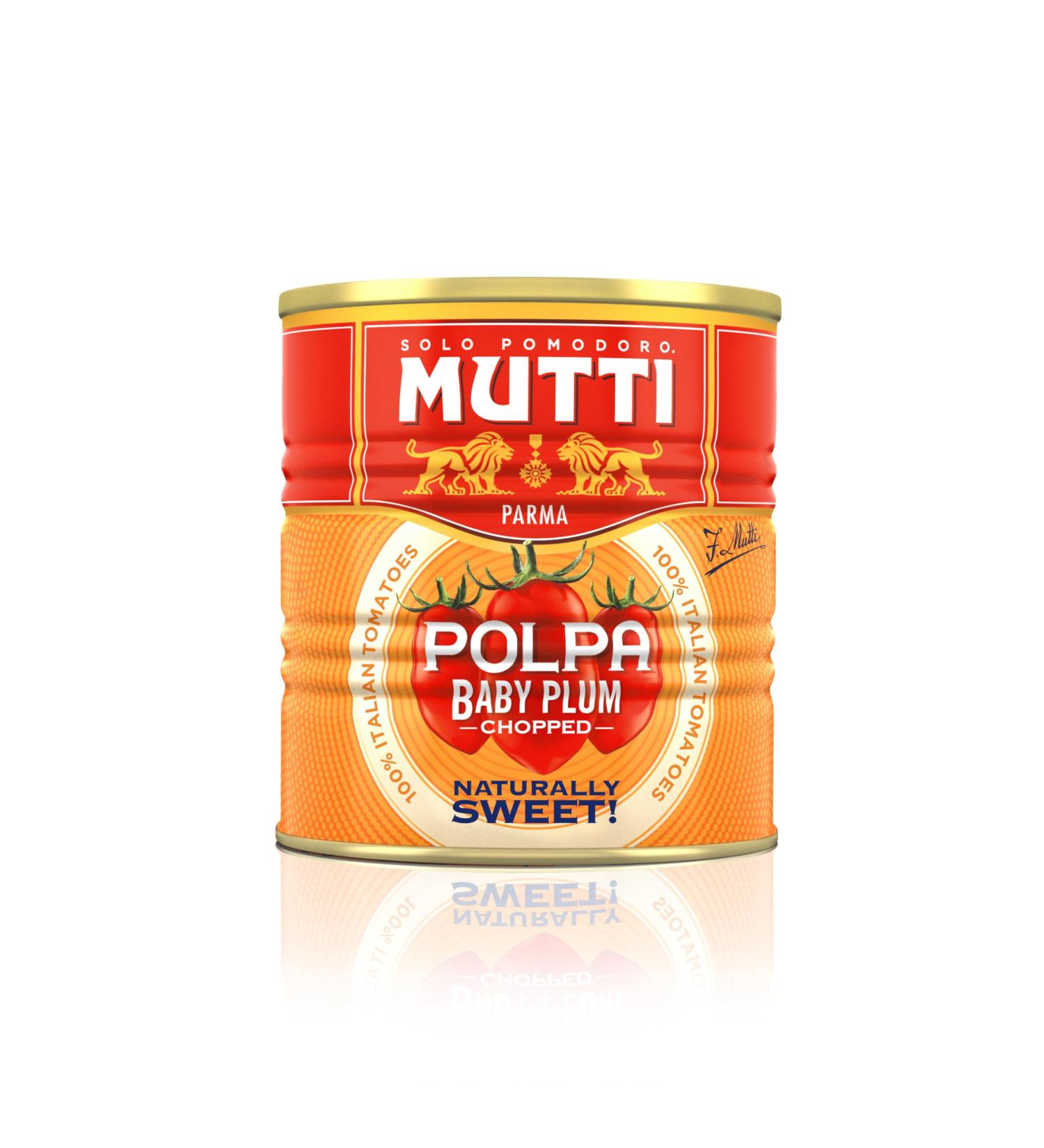 Mutti Baby Plum Polpa Finely Chopped Tomatoes 12 x 300g