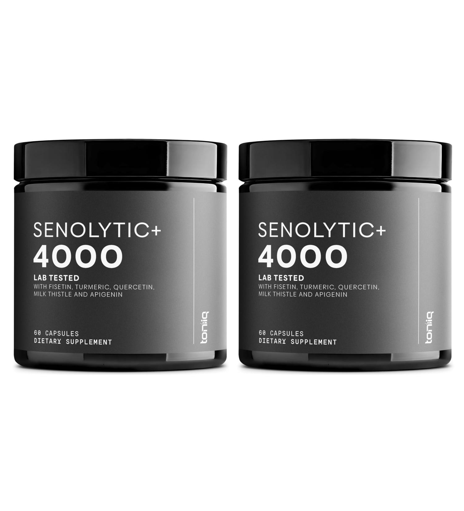 Fisetin Supplement Senolytic Supplement Ultra High Potency 4,000mg with Quercetin Curcumin 97% Apigenin & Milk Thistle High Strength Blend Third-Party Lab Tested 6 Month Supply - Buy Online on GoSupps.com
