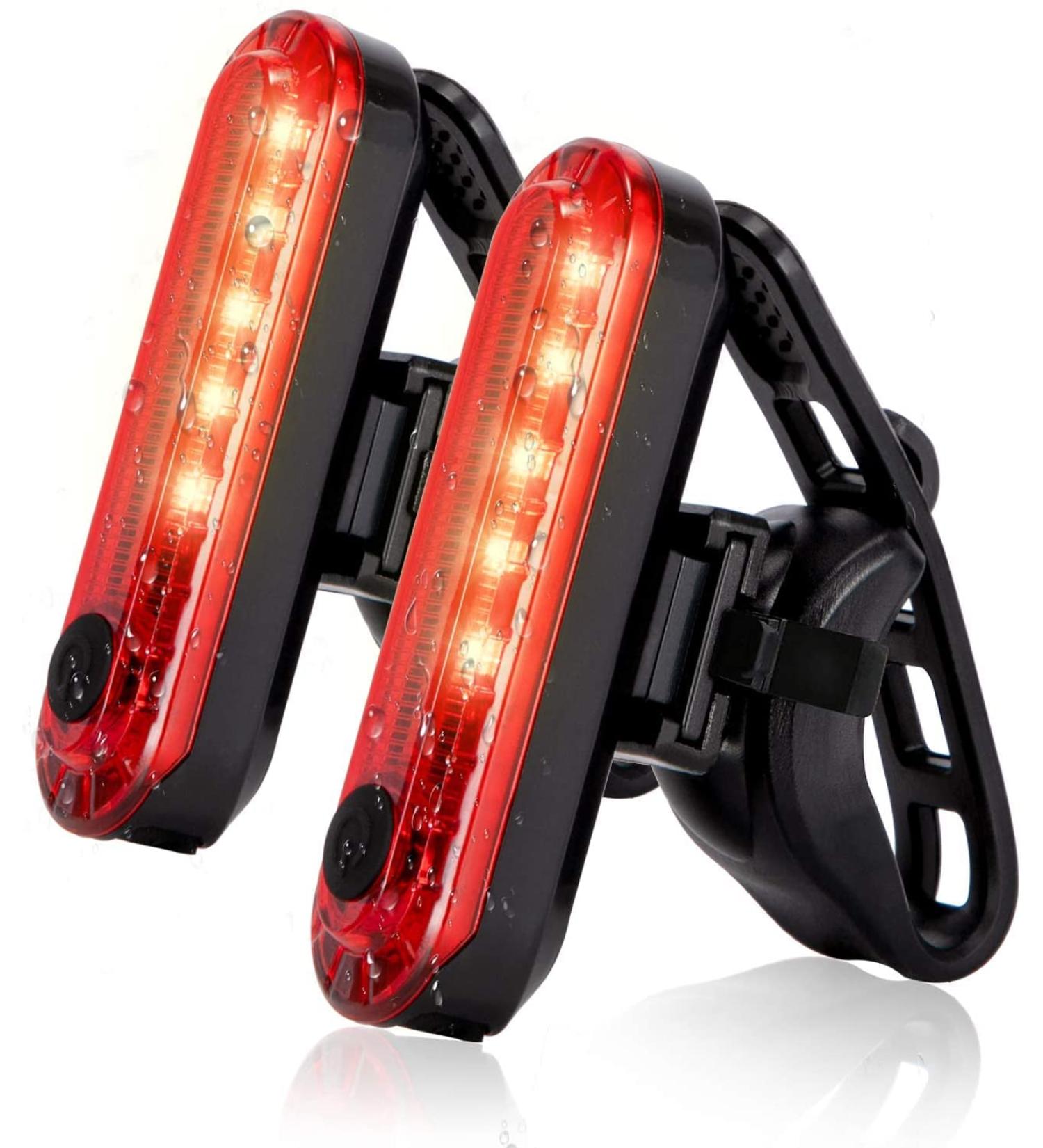 USB Rechargeable Bright Bike Tail Lights - 4 Light Modes - Easy Install - 2 Pack - Buy Online on GoSupps.com