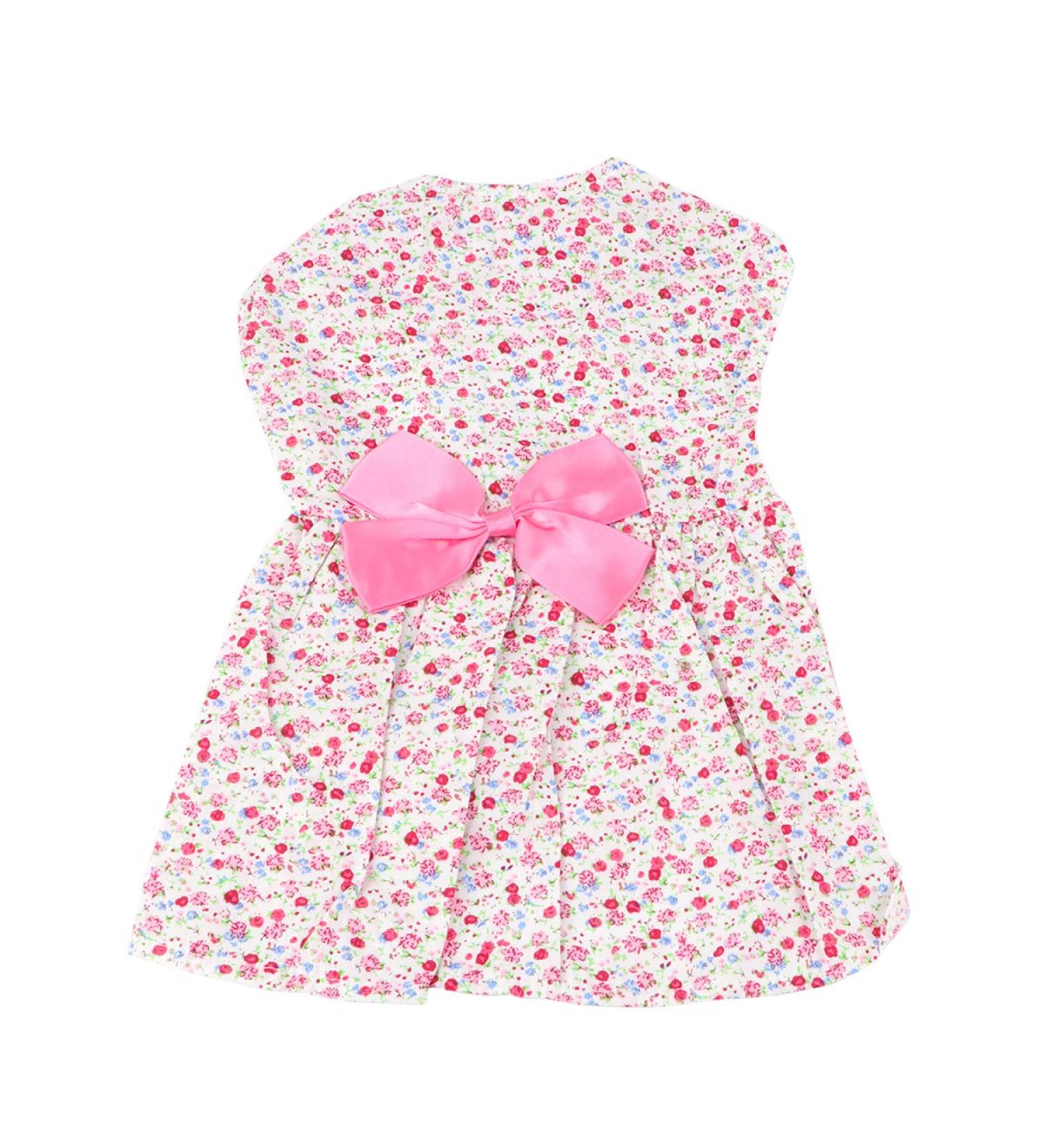 Puppy Dog Tutu Dress - Princess Wedding Dress Adorable Floral Sundress with Bowknot for Chihuahua Shih Tzu Yorkshire Terriers - Size M (Pink) - Buy Online on GoSupps.com