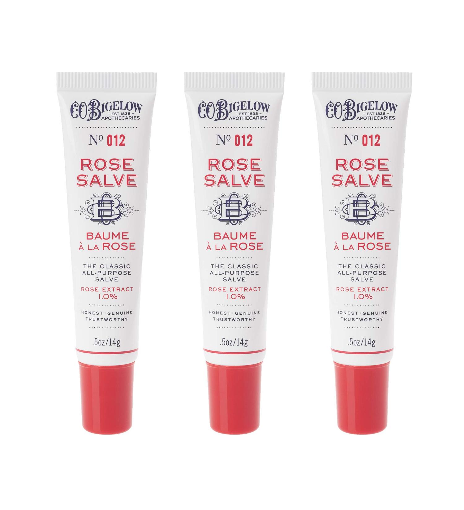 C.O. Bigelow Rose Salve Lip Balm Tube Trio 3-Pack - Buy Online on GoSupps.com