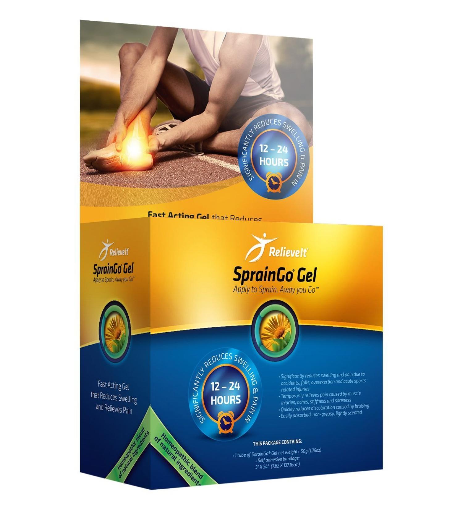 Spraingo Gel - Fast-Acting Topical Pain Relief for Sprains | Reduce Swelling in 12-48 Hours | Ships Internationally - Buy Online on GoSupps.com