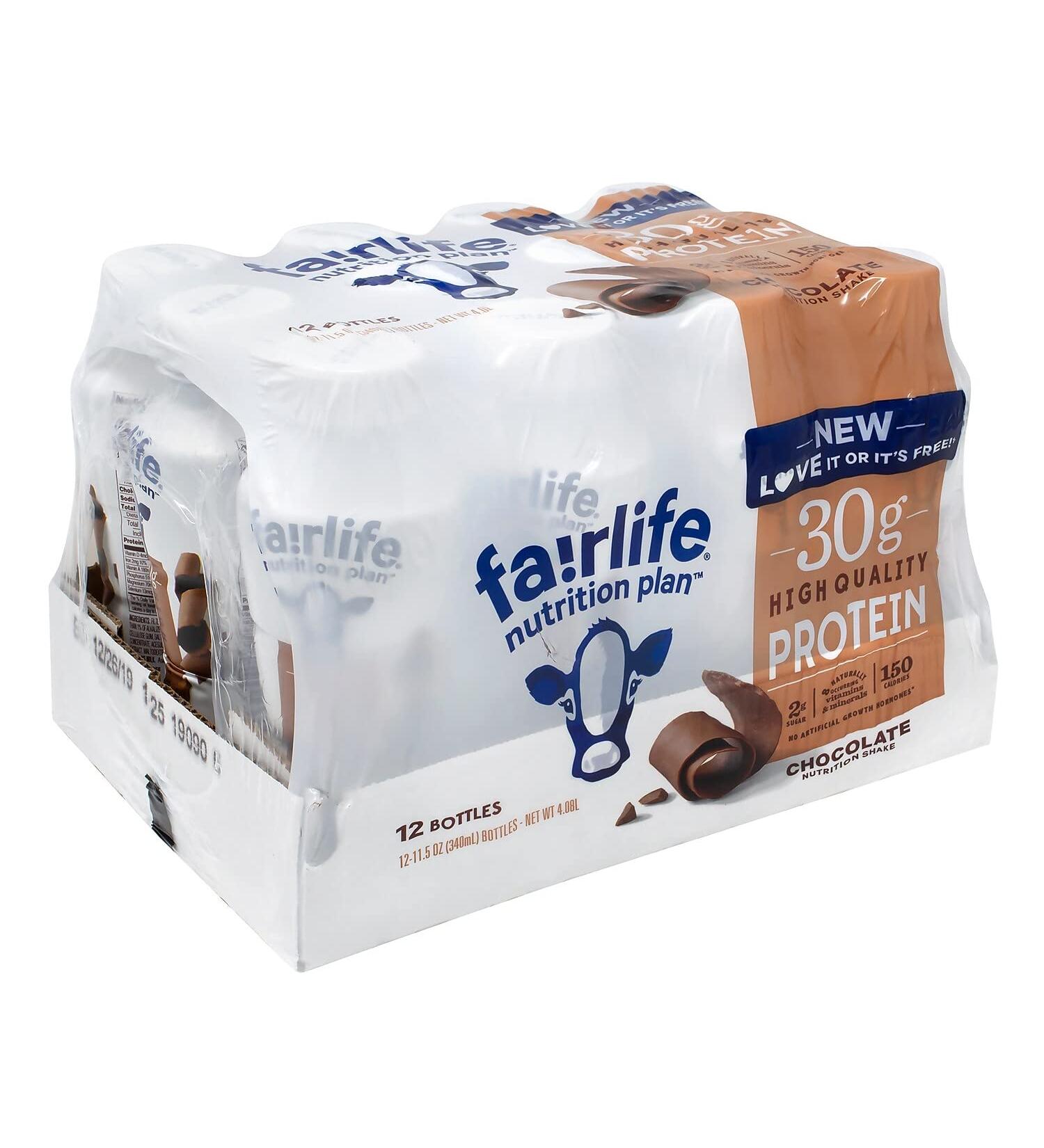 Fairlife Nutrition Plan High Protein Chocolate Shake 30g - Gelatin Free - 11.5fl.oz (12 Pack) - Buy Online on GoSupps.com