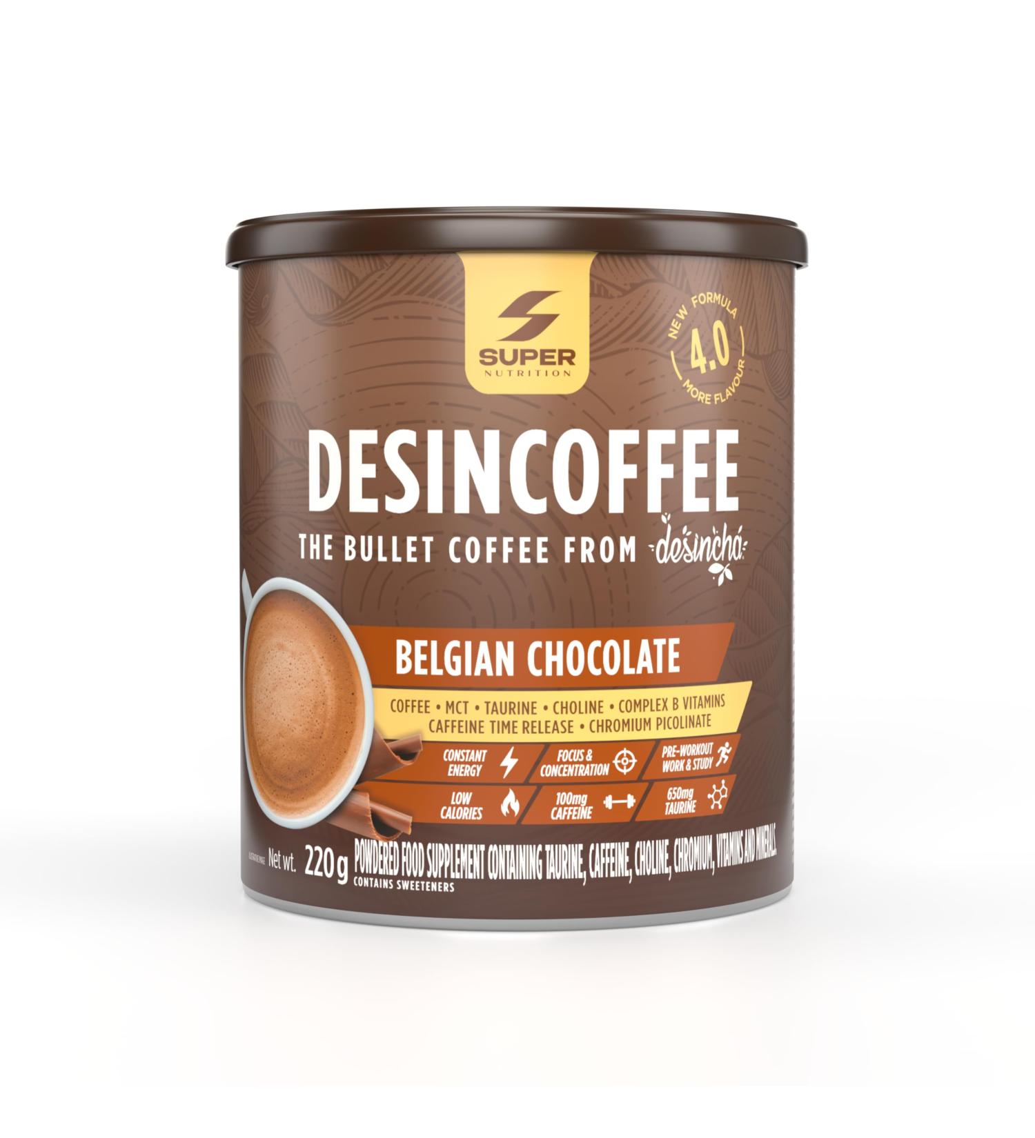 Desincoffee Supercaf Sugar Free Coffee Drink with MCT Vitamins and Slow Release Caffeine | Energy without the Jitters - Buy Online on GoSupps.com