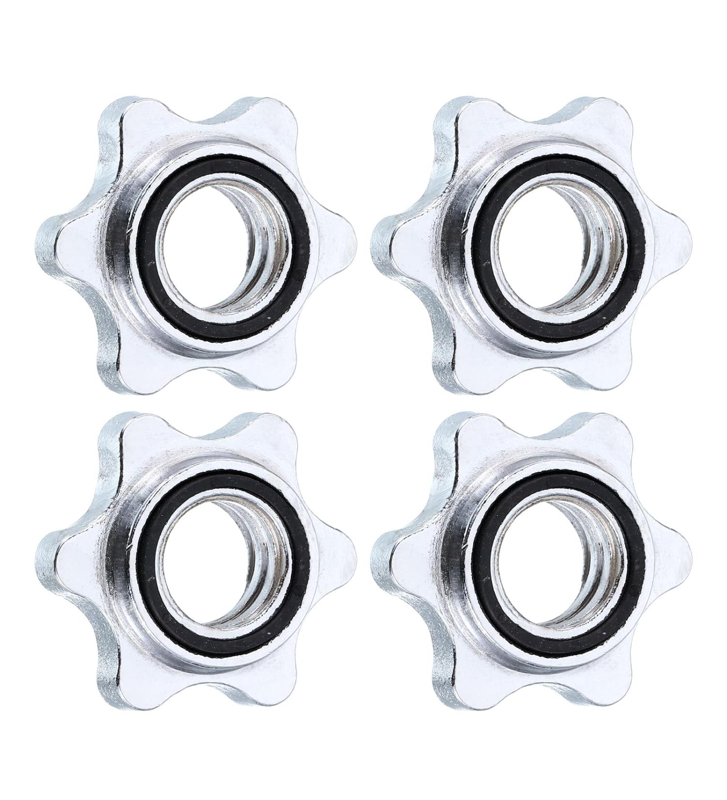 QUARKZMAN Dumbbell Lock Screw Clamps - 28mm Non-Slip Locking Clamps for Weights | Set of 4 - Perfect for Secure Workouts - Buy Online on GoSupps.com