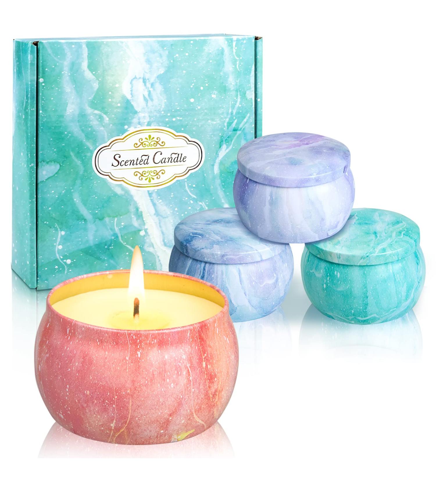 Scented Candles Gifts for Women | Aromatherapy Soy Candles for Home | 4 Pcs Starry Sky | Perfect Birthday & Mother's Day Gift - Buy Online on GoSupps.com