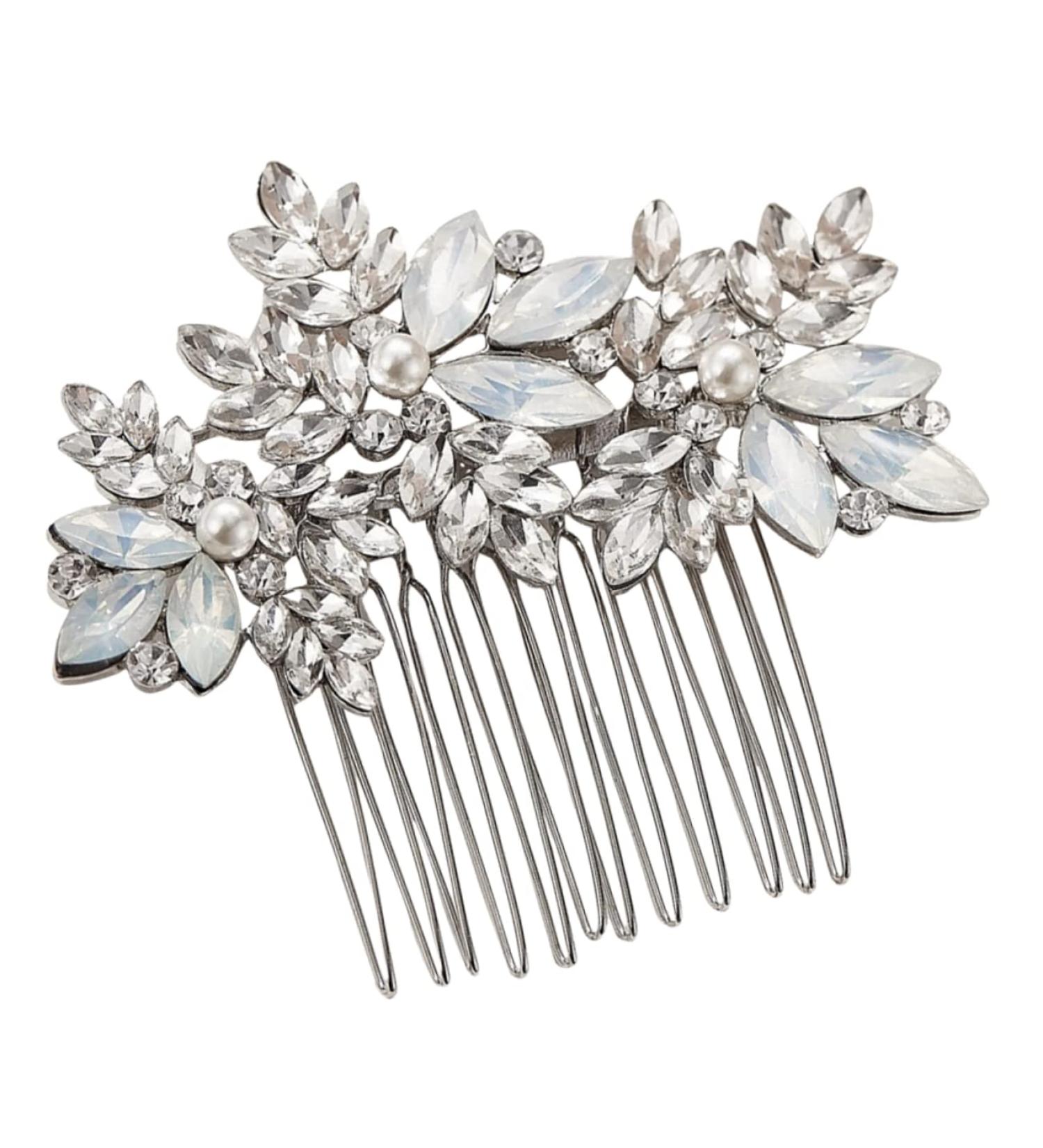 MAGICLULU Comb Wedding Headpiece for Bride Wedding Hair Accessories for Brides Bride Hair Accessory Bridal Headpieces for Wedding Bridal Hair Decor Tiara Rhinestones Alloy Hair up Miss - Buy Online on GoSupps.com