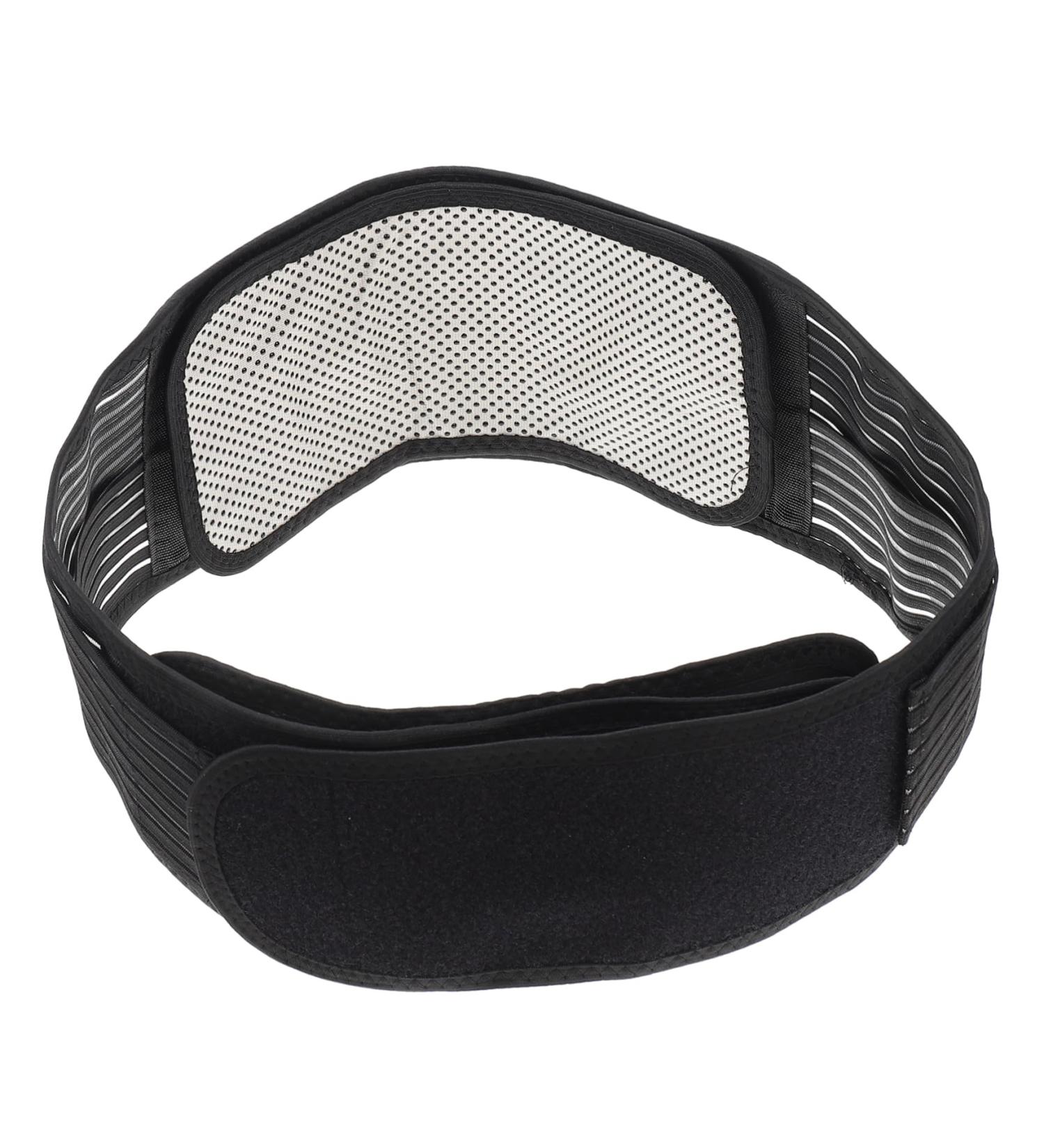 FRCOLOR Self-Heating Waist Supporter Belt | Lumbar Support Back Brace for Winter | Unisex Fitness Warm Brace 110x15x0.8cm Black - Buy Online on GoSupps.com