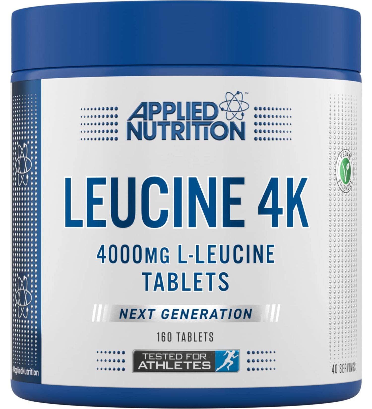 Leucine 4K 160 Capsules - Premium Quality Branched Chain Amino Acid Supplement - Buy Online on GoSupps.com