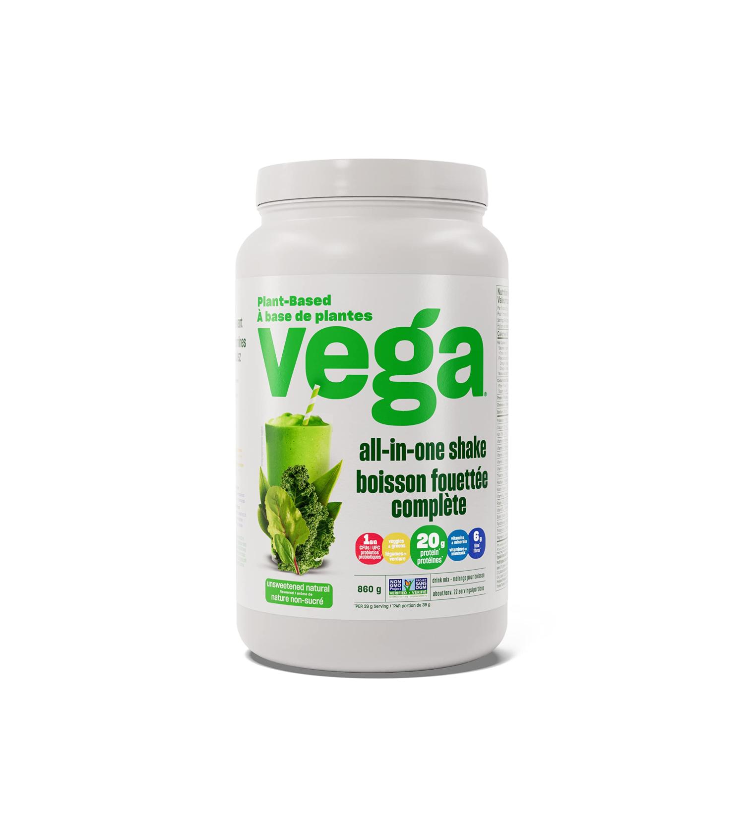 Vega All-in-One Vegan Protein Powder Natural Unsweetened (22 Servings) Superfood Ingredients Vitamins For Immunity Support Keto Friendly Pea Protein For Women & Men 860g (Packaging May Vary) Natural (Unsweetened) 22 Servings (Pack of 1) - Buy Online on GoSupps.com