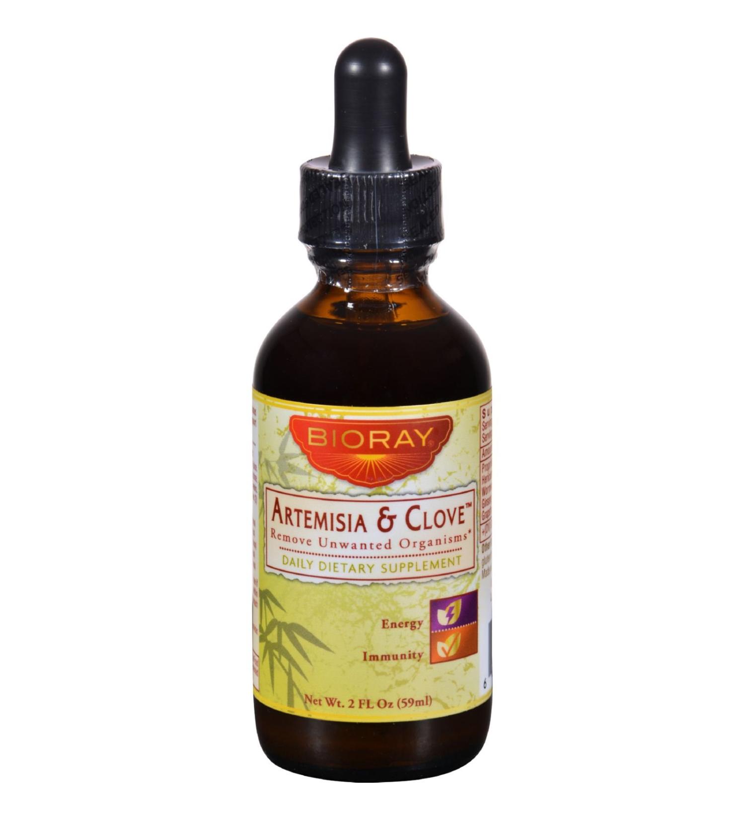 2 Pack of Bioray Artsmisia and Clove - 2 oz Gluten Free Dairy Free Digestive Health-Energy