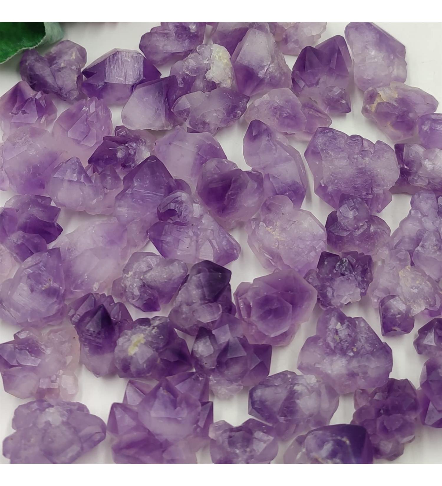 Natural Crystal Rough 100g Random Natural Skeletal Purple Amethyst Crystal Cluster Display Specimen Aquarium Decor Rock Stone Gift 100g bulk - Buy Online on GoSupps.com