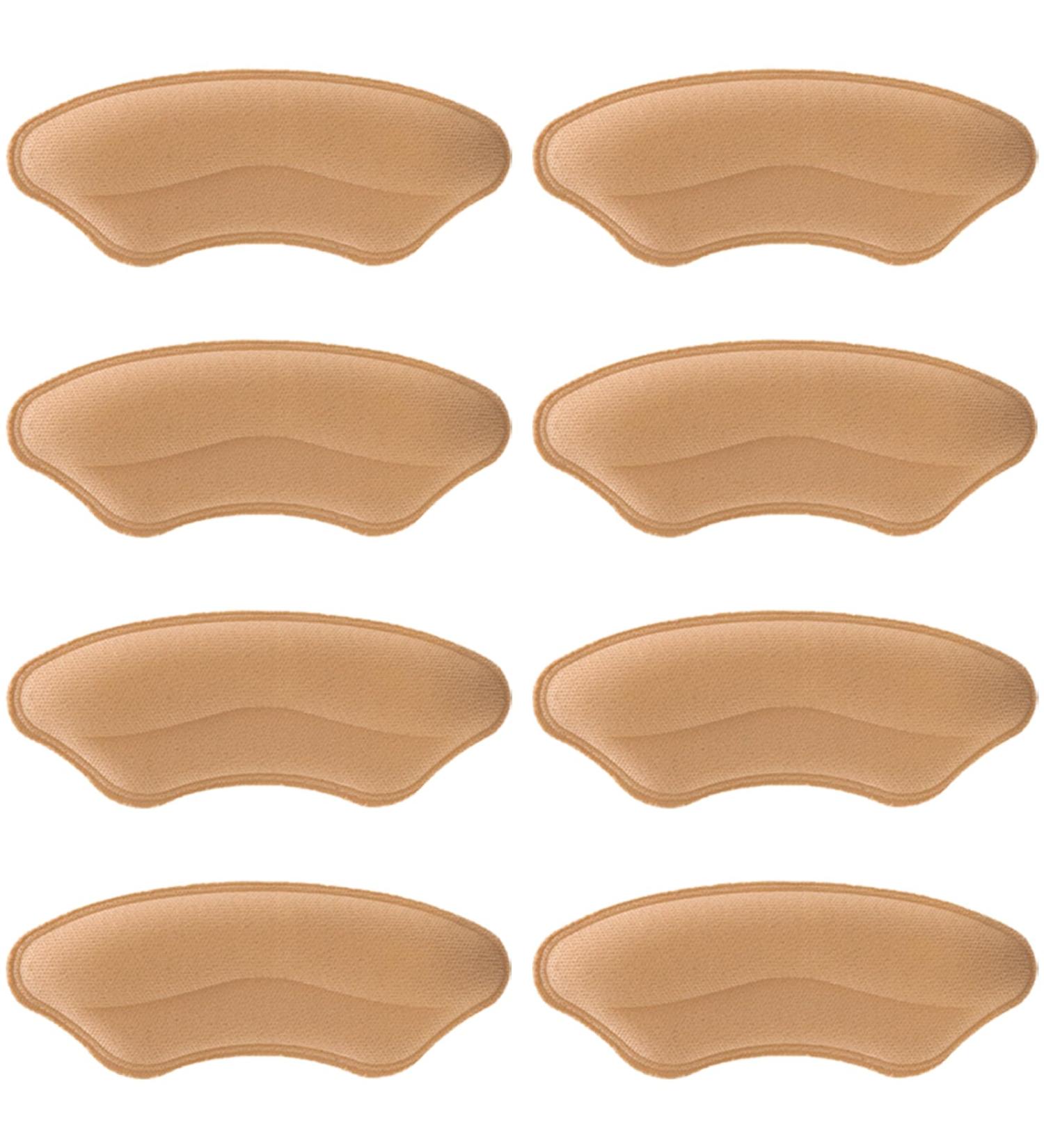 Heel Pads for Women | Heel Grips & Cushions for Pain Relief & Blister Prevention | 4 Pairs Beige - Buy Online on GoSupps.com