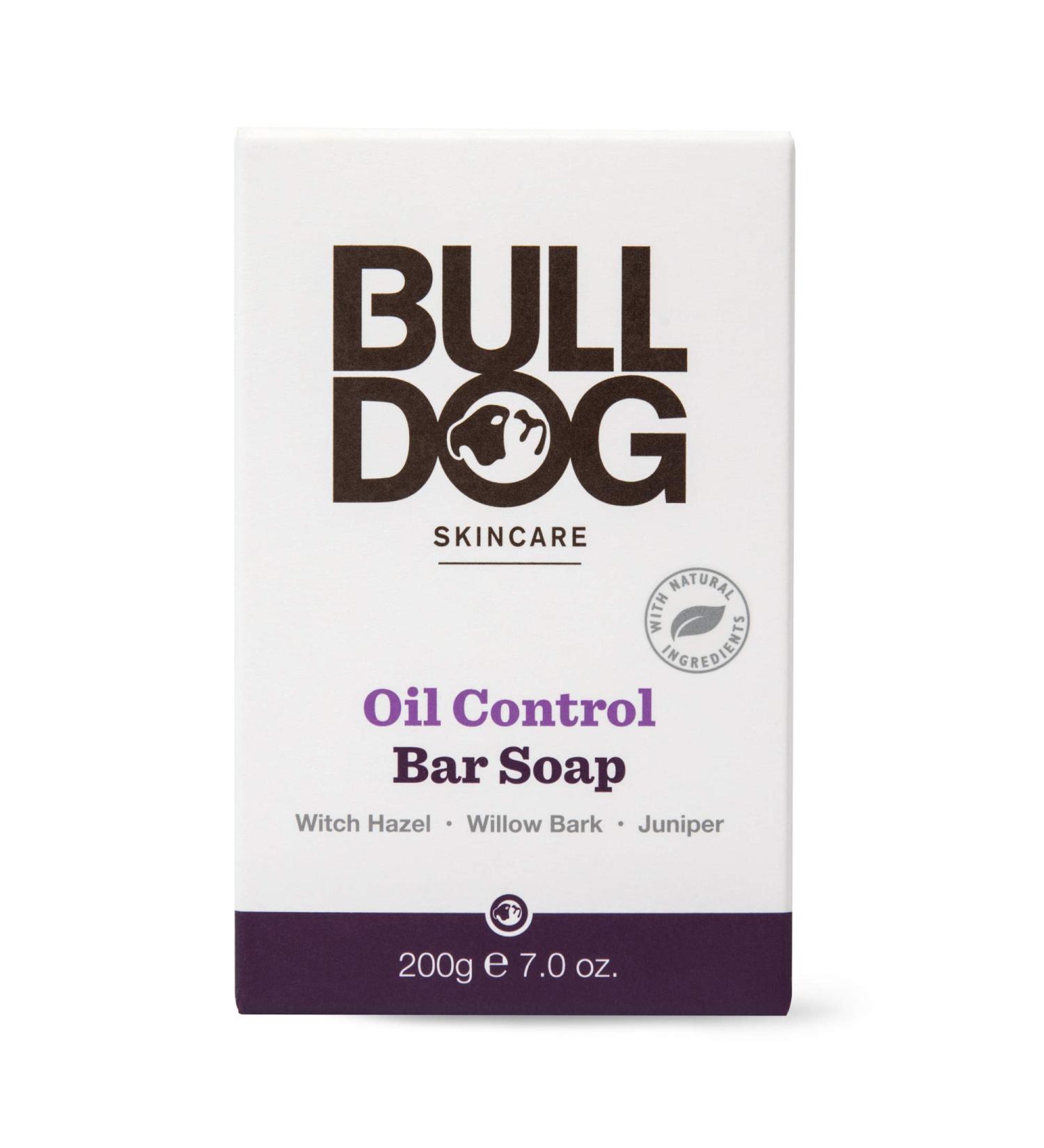 Bulldog Skincare for Men Oil Control Bar Soap 7 oz - Clear Skin Solution - Buy Online on GoSupps.com