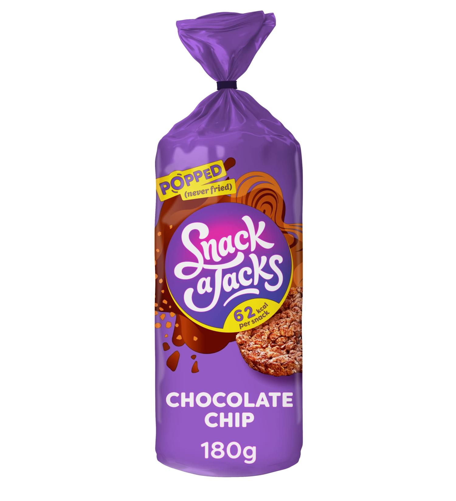 Buy Snack A Jack Choc Chip Jumbo Rice Cakes 180g | International Shipping Available - Buy Online on GoSupps.com