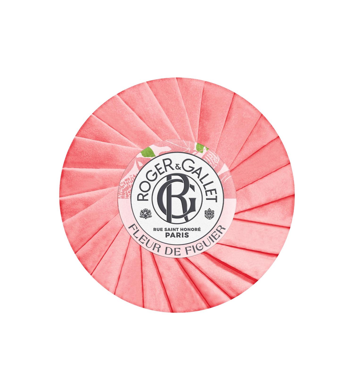 Roger&Gallet Savon Bienfaisant Fleur de Figuier 100g Figue Musc Pamplemousse 97% d'ingr dients d'origine naturelle Fleur 1 unit (Lot de 1)