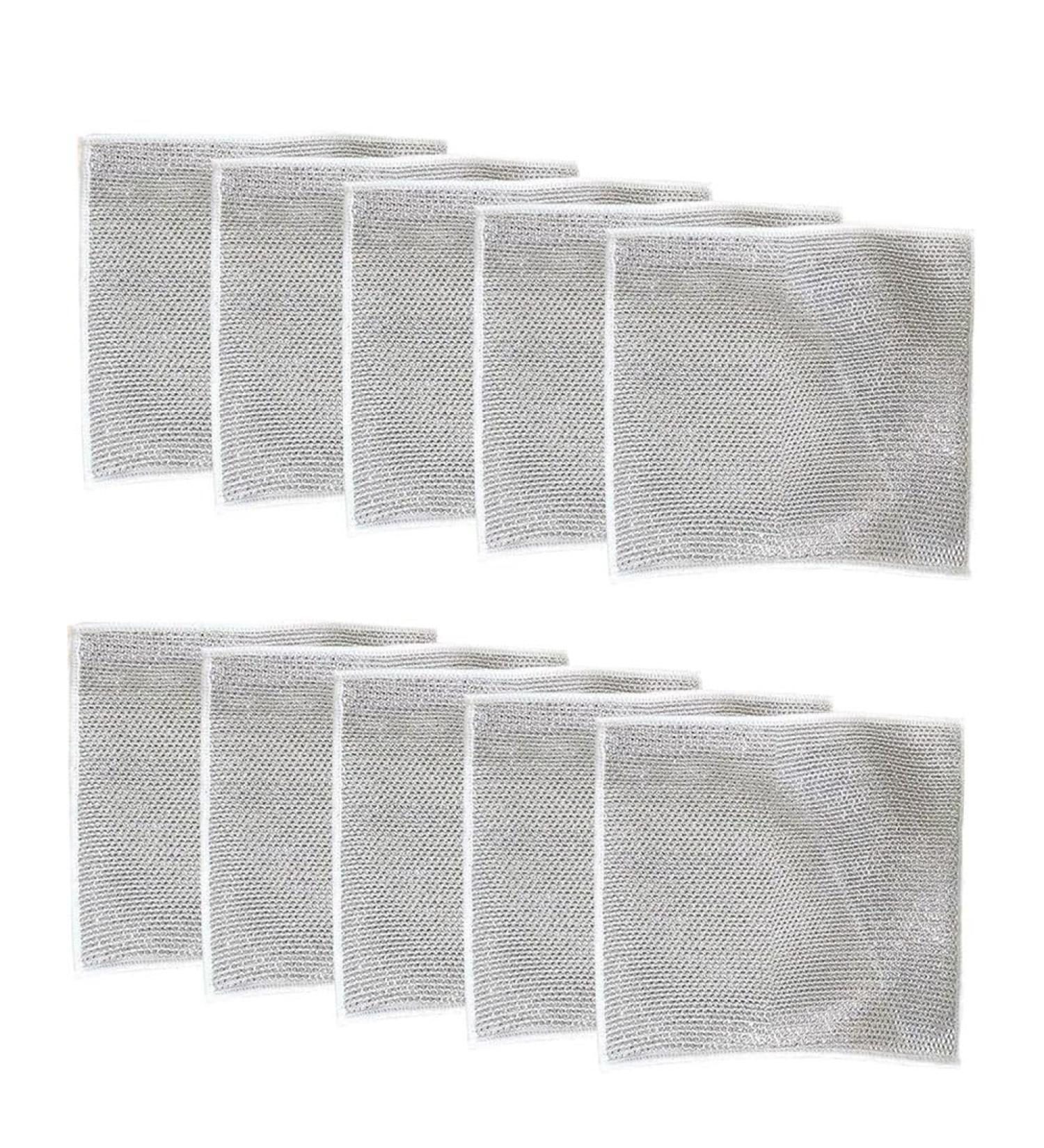 qazaa 2024 New Multi-Purpose Steel Wire Dishcloth Metal Wire Dishcloth for Scrubbing and Cleaning 10PCS - Buy Online on GoSupps.com