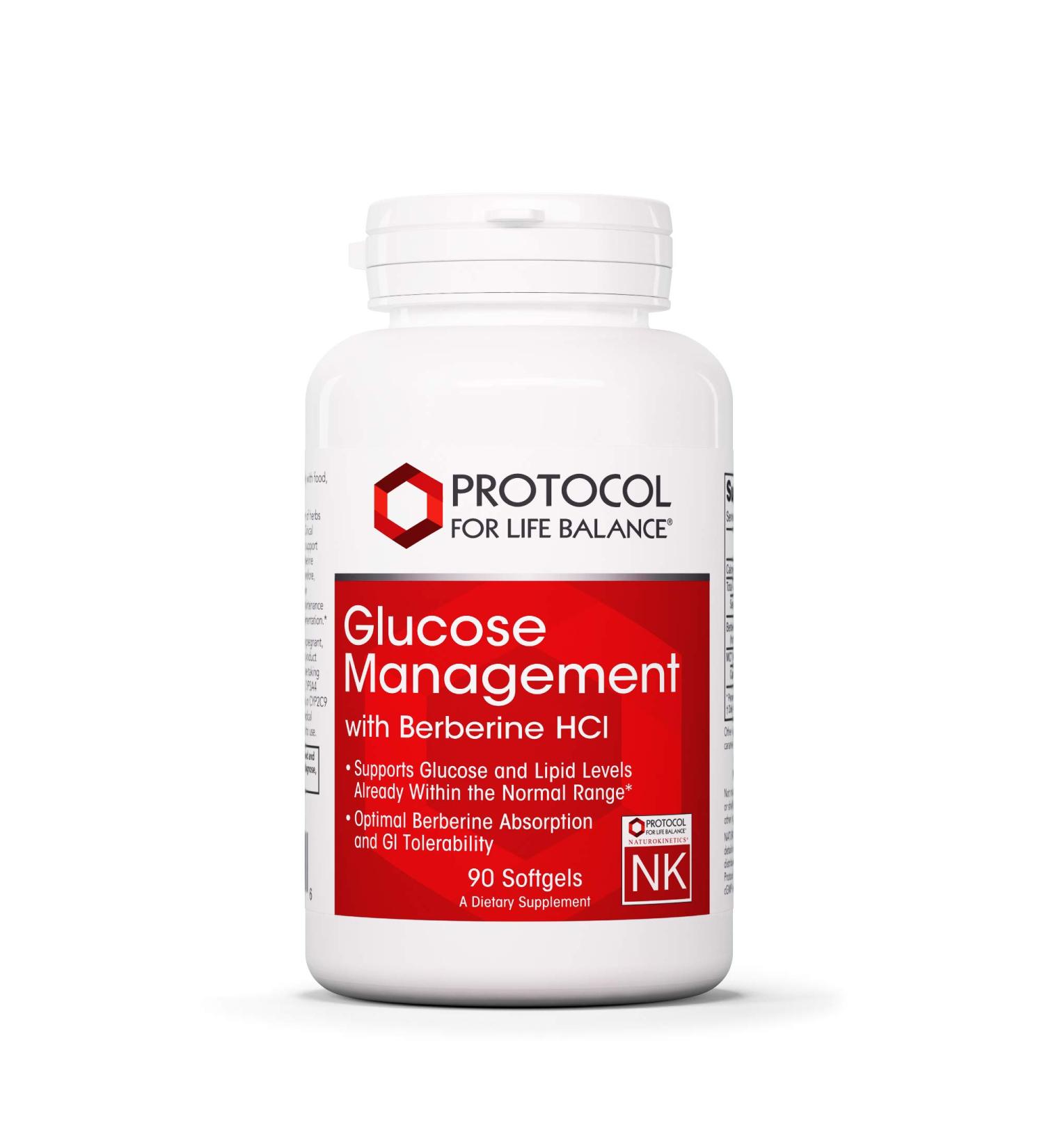 Protocol for Life Balance Glucose Management with Berberine HCL - 90 Softgels - Buy Online on GoSupps.com
