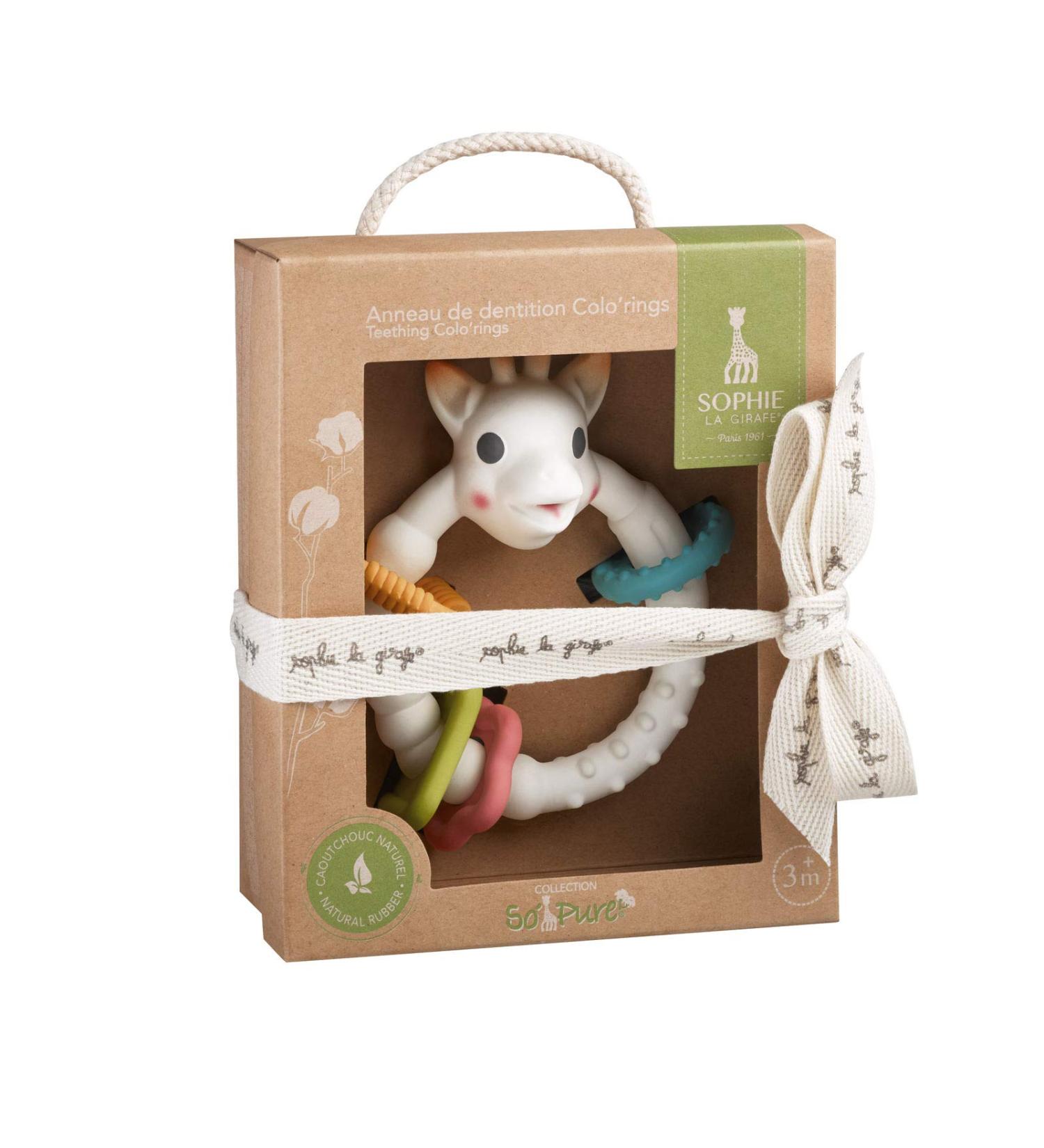 Buy Vulli Giraffe Sophie Teething Ring | Natural Pollutant-Free Beige | International Shipping Available - Buy Online on GoSupps.com