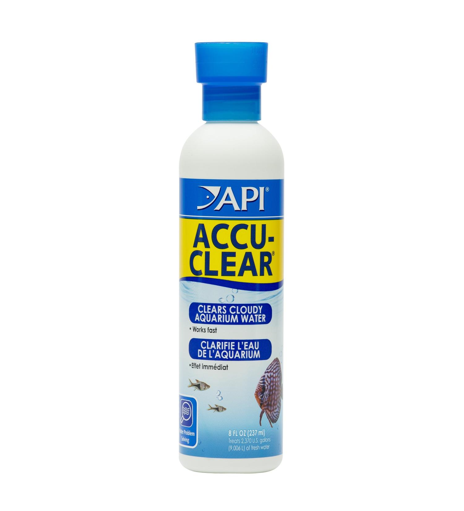 API ACCU-CLEAR 8-Ounce Water Clarifier for Freshwater Aquariums - Clears Cloudy Water Fast! - Buy Online on GoSupps.com