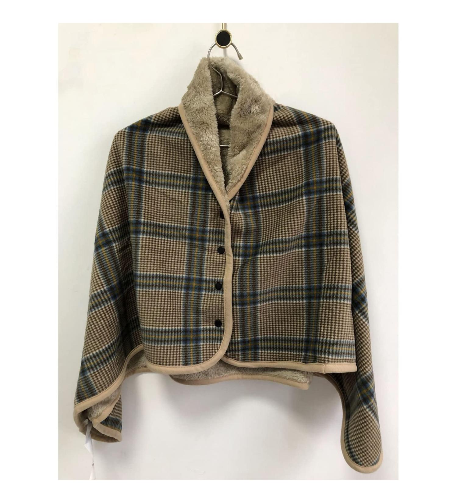 Scarf Blanket for Adults Flannel Lining Warm Blanket Wheelchair Poncho Knee Blanket Leg Blanket for Wheelchair Portable Warm Blanket Wheelchair Accessories - Buy Online on GoSupps.com