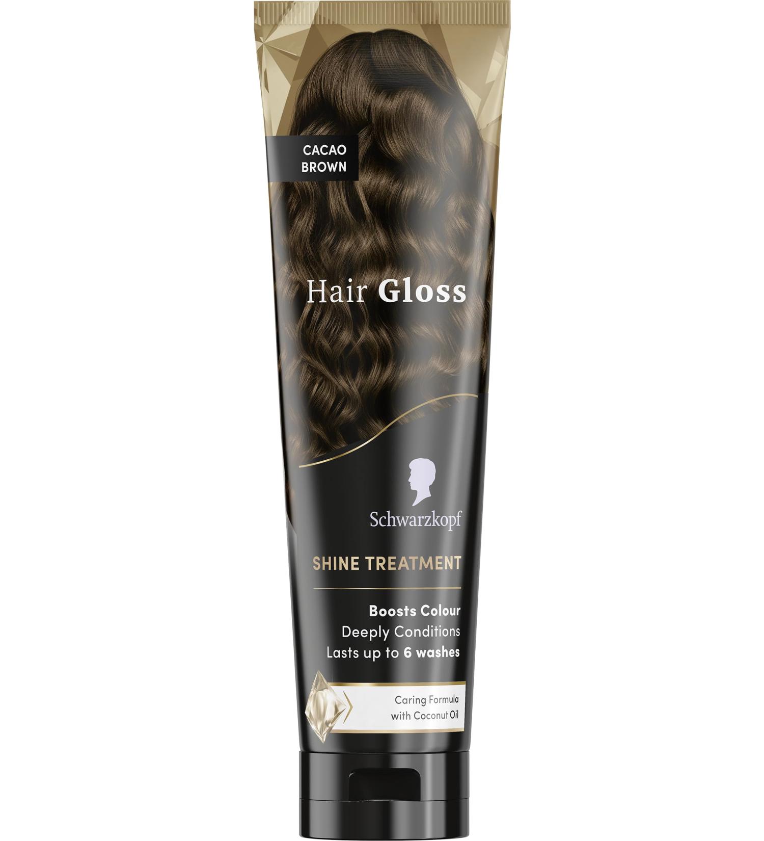  Schwarzkopf Schwarzkopf - Hair Gloss Hair Color - Shine Treatment - Color Reviver - Instantly Detangles - Temporary Hair Color - Nourishing Coconut Oil - Chocolate Brown - 150ml - Buy Online on GoSupps.com