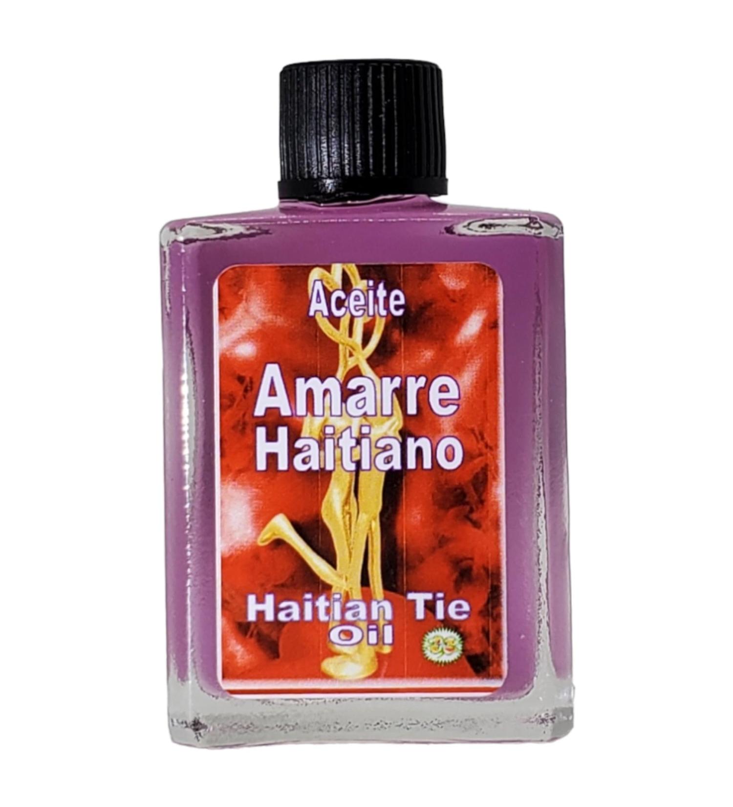 MAGICK SPACE Haitian Tie Oil (Amarre Haitiano Aceite) Spiritual Anointing Oil by CASA ESOTERICA Binding Spell - Strengthen Relationships & Connections-0.5 FL OZ(1 PACK)
