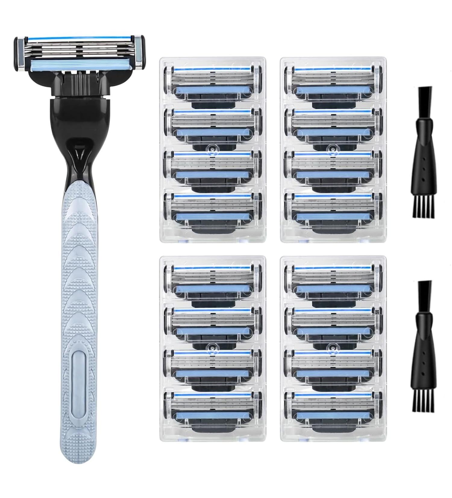 CTDMJ Men's Wet Razor - 16 Replacement Blades 3-Blade Disposable Shaving Razor for Smooth Shaves - Buy Online on GoSupps.com