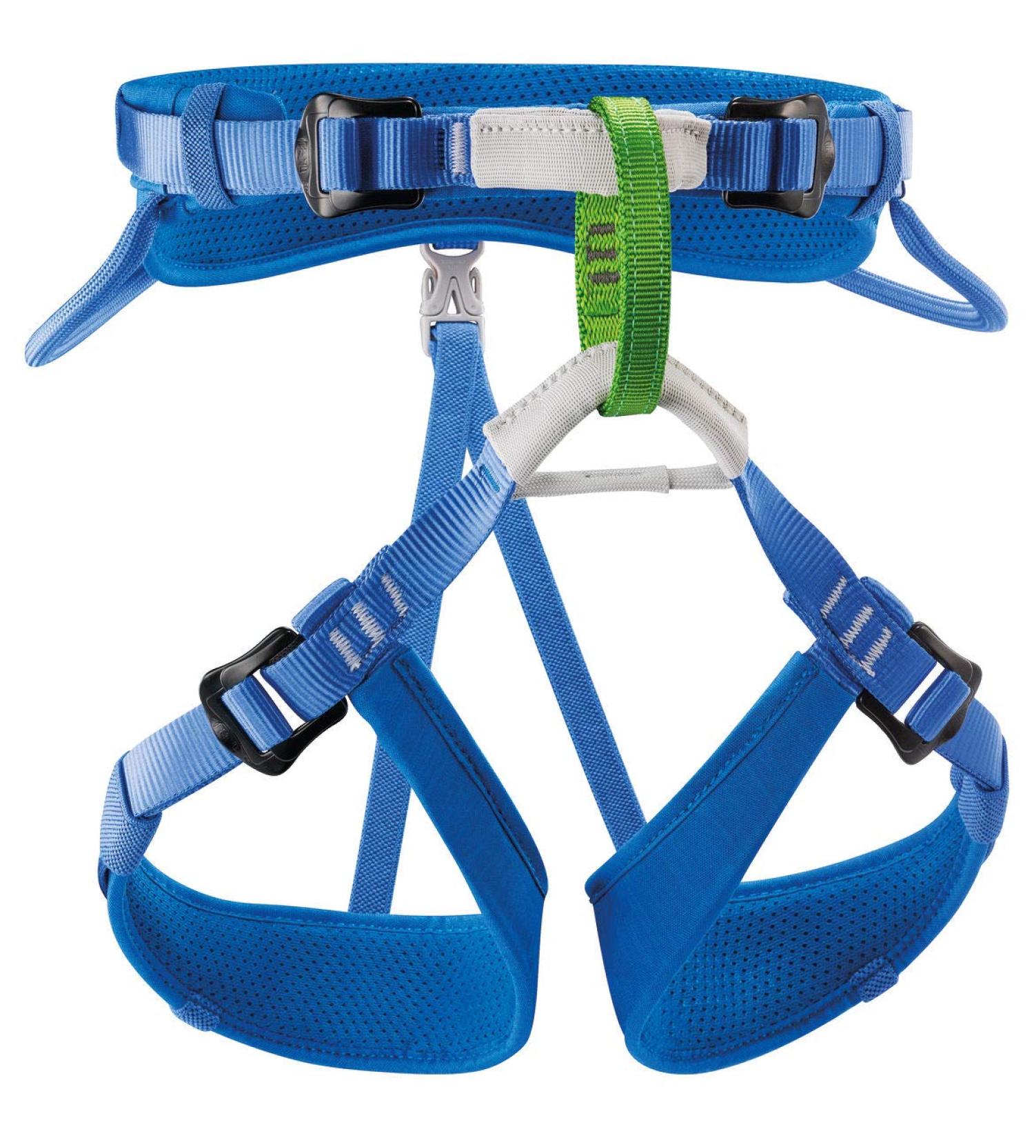 Petzl MACCHU Kids' Climbing Harness - Adjustable Seat Harness for Children Under 40kg - Blue (One Size) - Buy Online on GoSupps.com