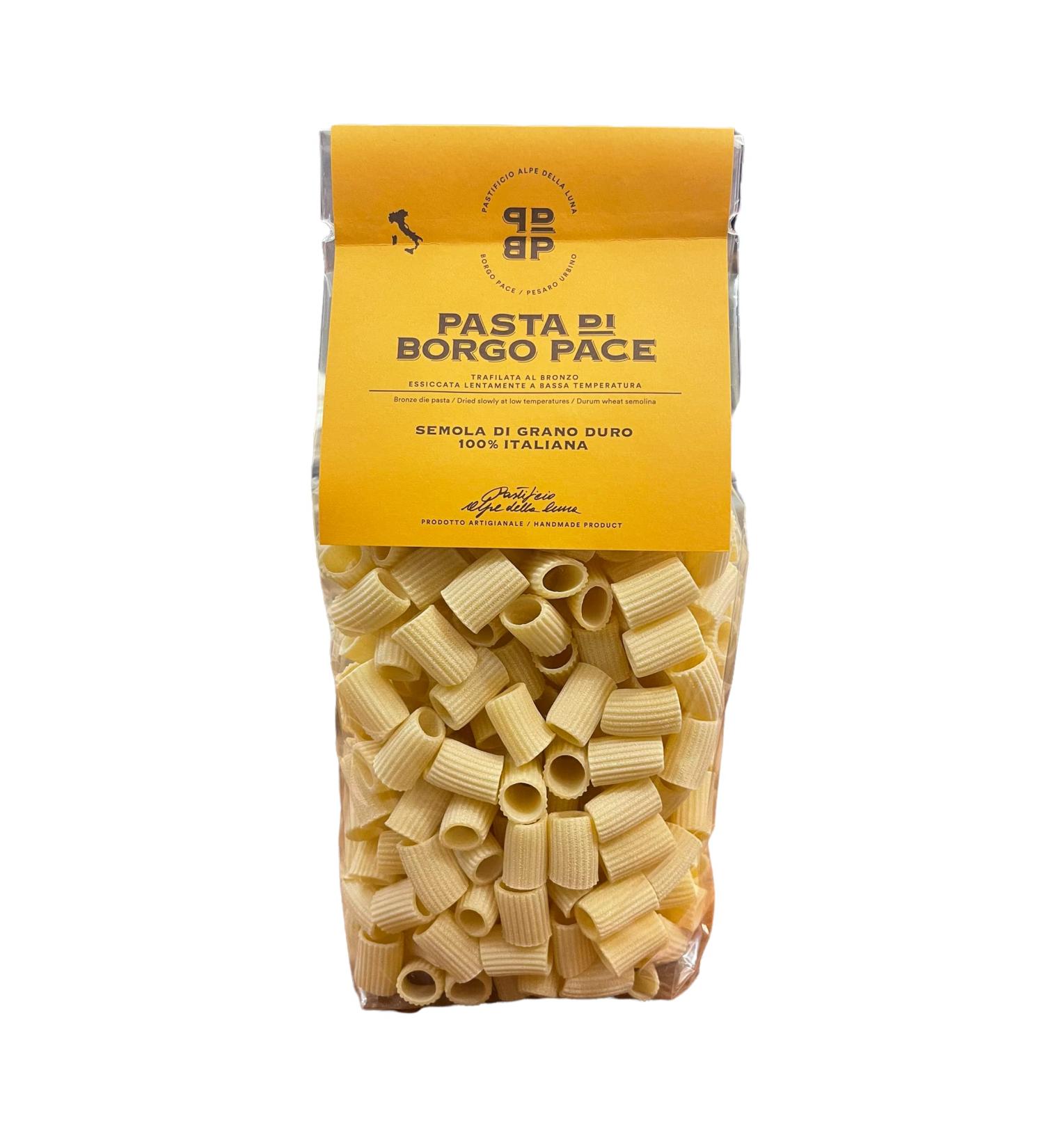 Borgo Pace bronze-extruded pasta 100% Italian durum wheat semolina half-sleeves 500g