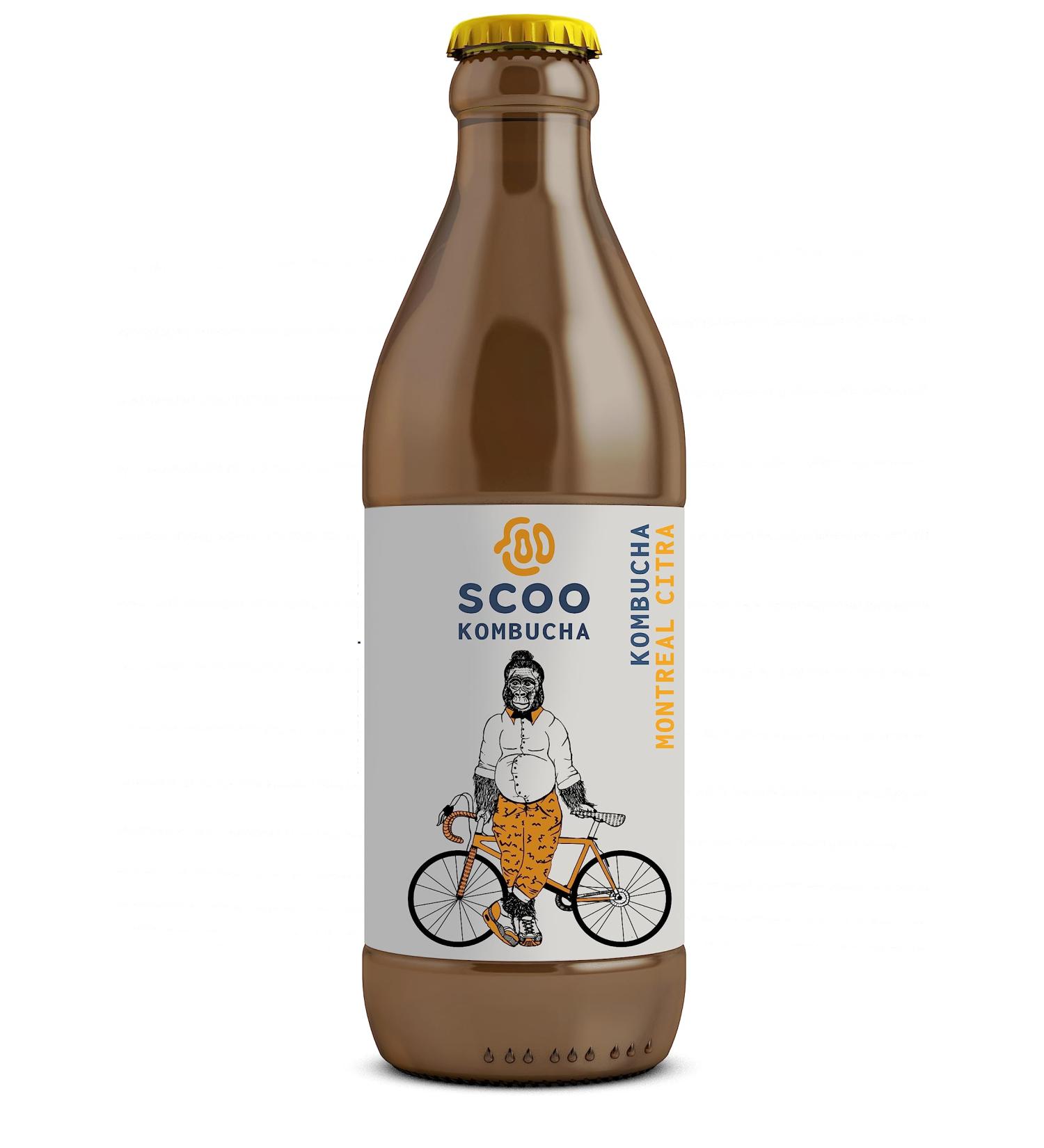 Buy Scoo Kombucha Montreal Citra - 12 Bottles 330ml | Organic Unpasteurized Kombucha Tea - International Shipping Available - Buy Online on GoSupps.com