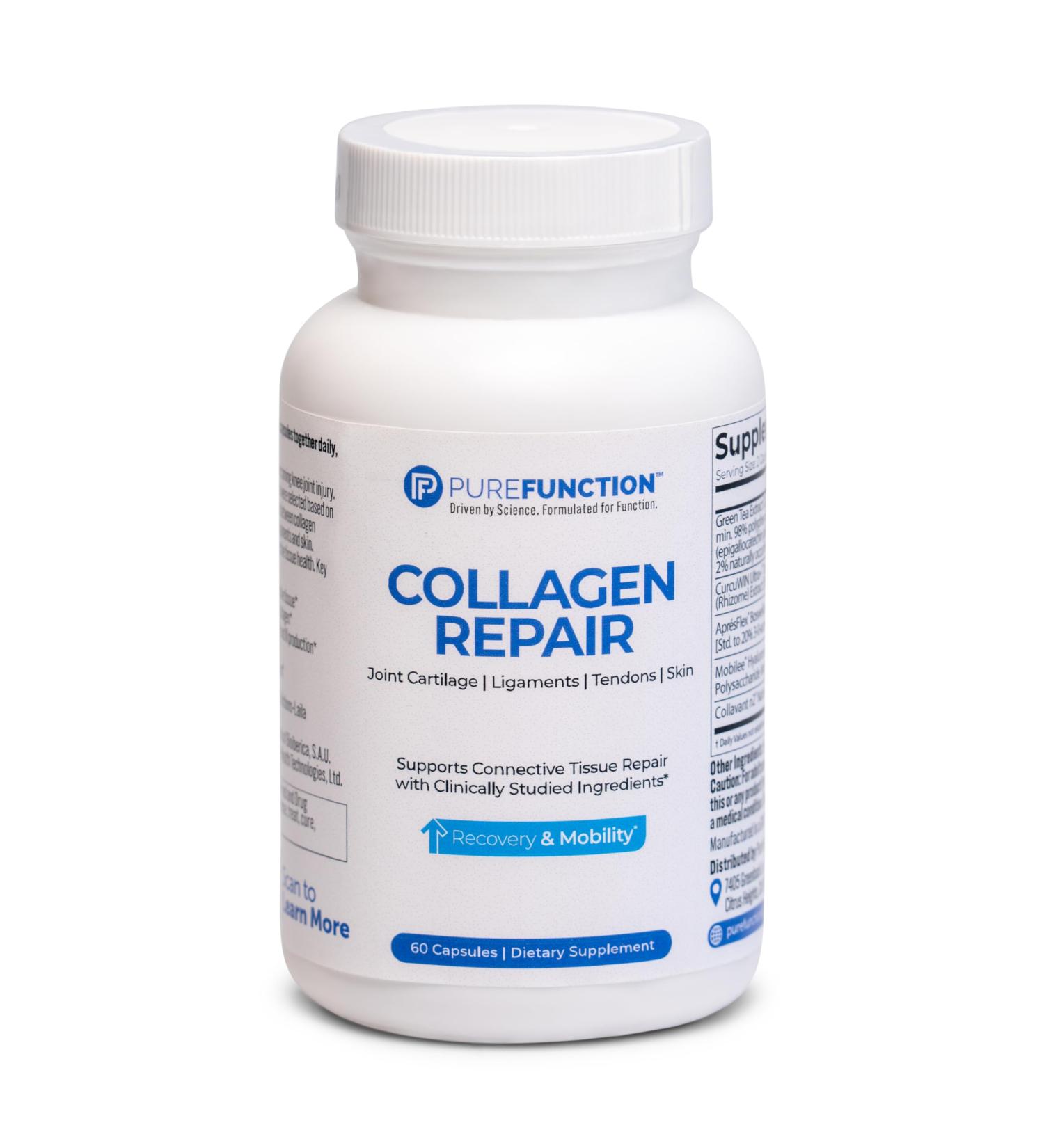 Collagen Repair Joint Support Supplement - Enhance Joint Mobility & Comfort | Type 2 Collagen Turmeric & More (60 Capsules - Buy Online on GoSupps.com