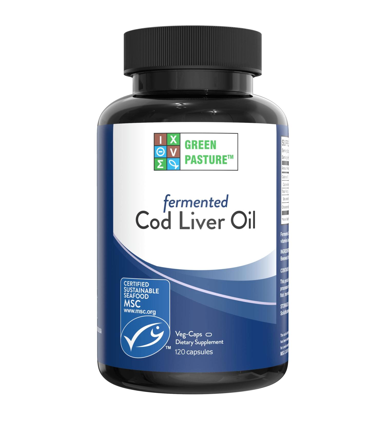BLUE ICE Fermented Cod Liver Oil Non-Gelatin Capsules - 120 Count - Buy Online on GoSupps.com