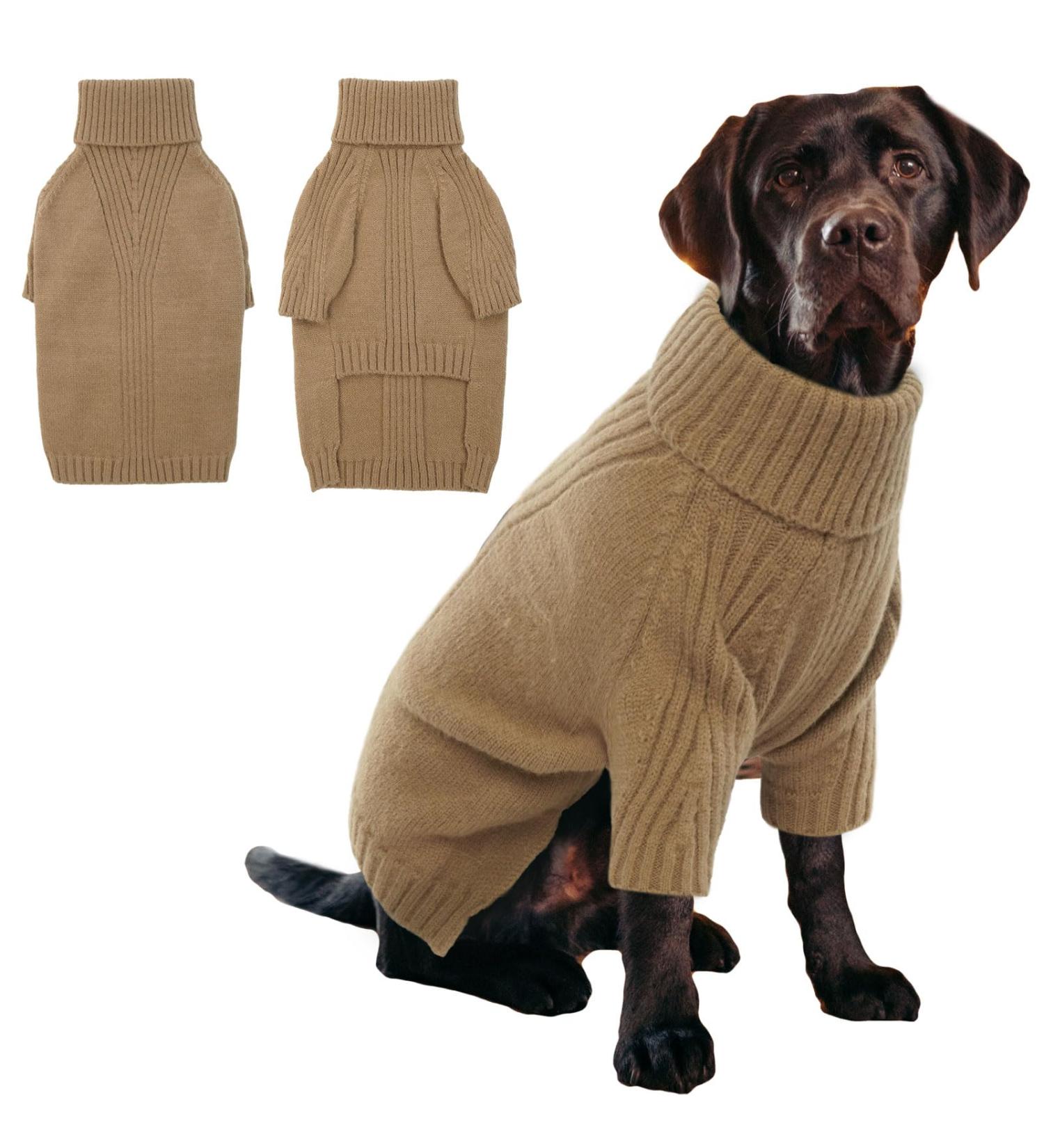 Iecoii Dog Sweater - Warm Turtleneck for Small Medium & Large Dogs | Winter Clothing for Chihuahua French Bulldog Labrador & More - Buy Online on GoSupps.com